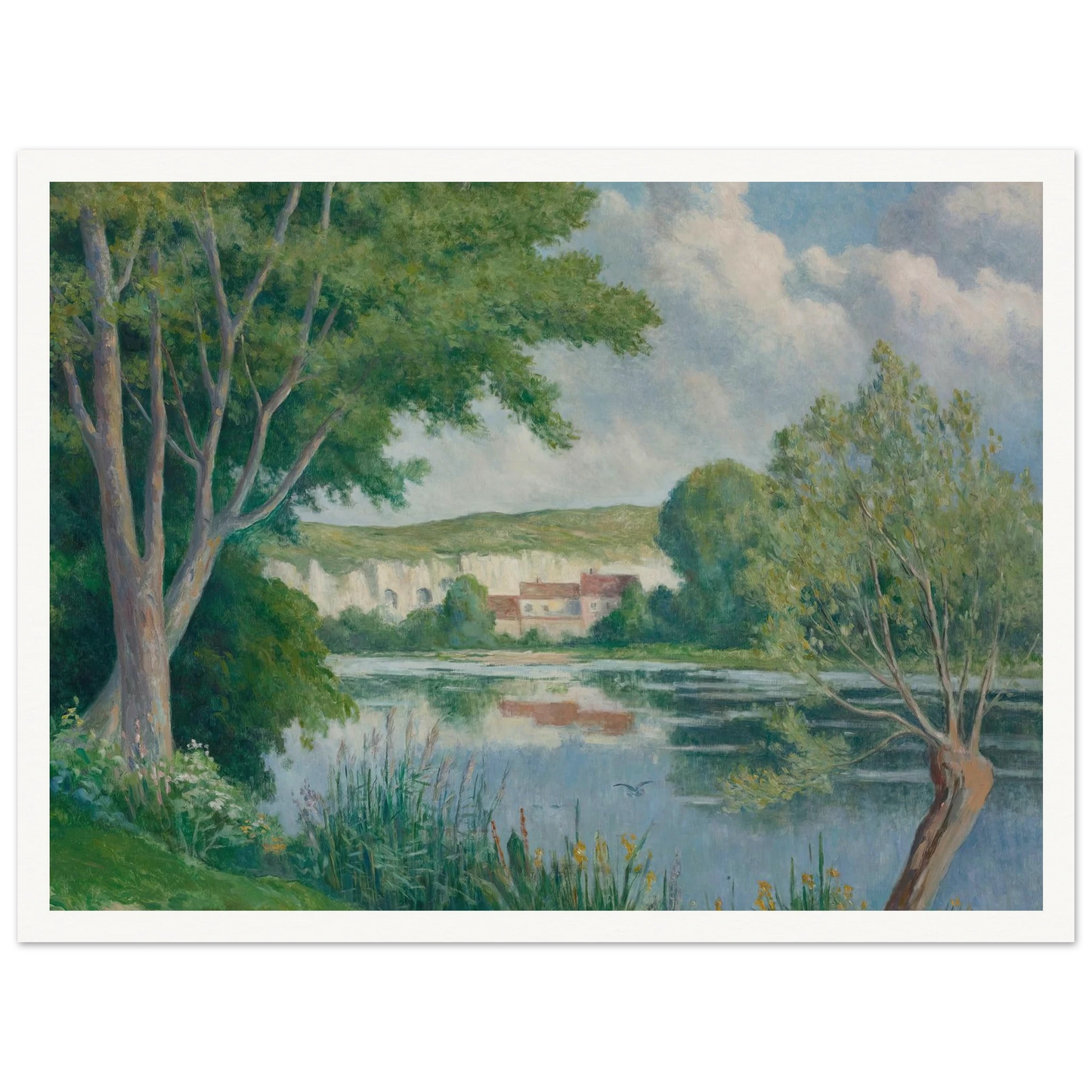 Bord De Seine (circa 1922) Art Print | Maximilien Luce-Quipham Collections