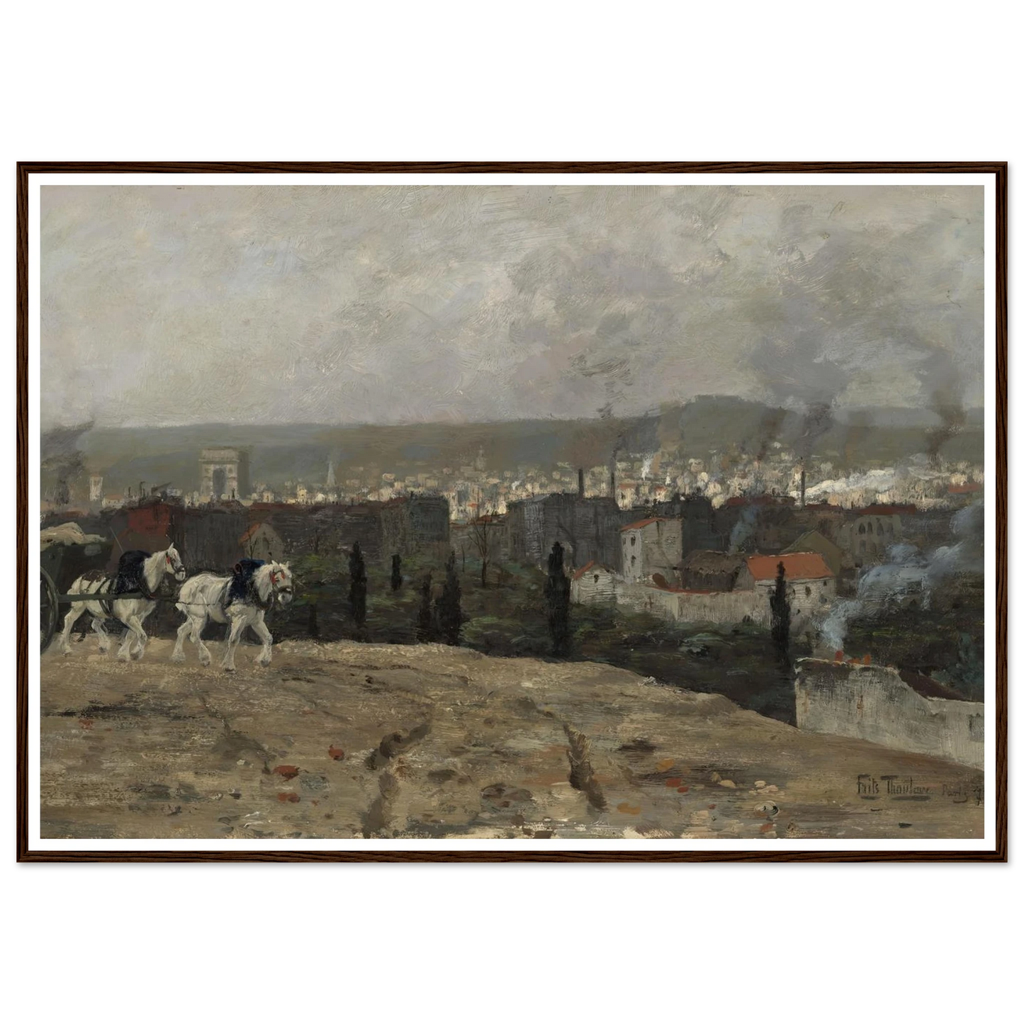Parisian View (1879) Art Print | Frits Thaulow-Quipham Collections