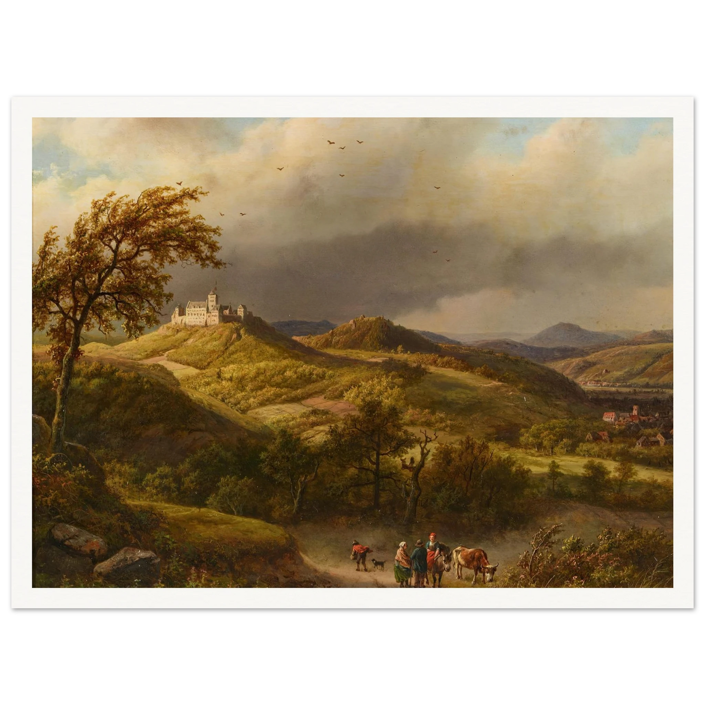 Die Wartburg bei Eisenach (1858) Art Print | Barend Cornelis Koekkoek-Quipham Collections