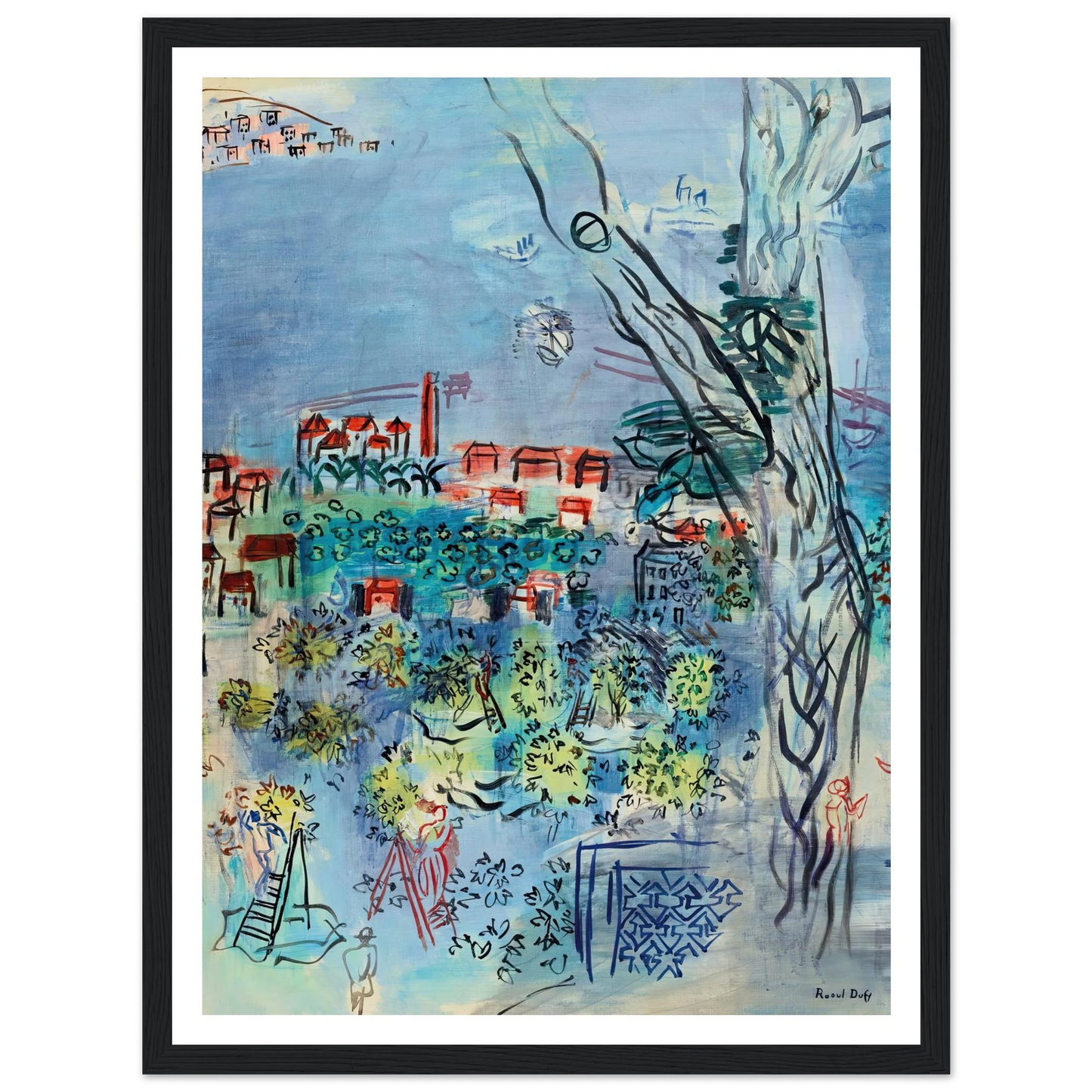 Etude pour Golfe-Juan (1926) Art Print | Raoul Dufy-Quipham Collections