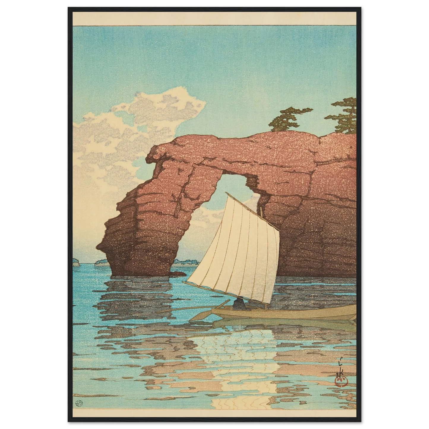 Matsushima Zaimokuto (Zaimoku Island at Matsushima) (1933) Art Print | Kawase Hasui-Quipham Collections