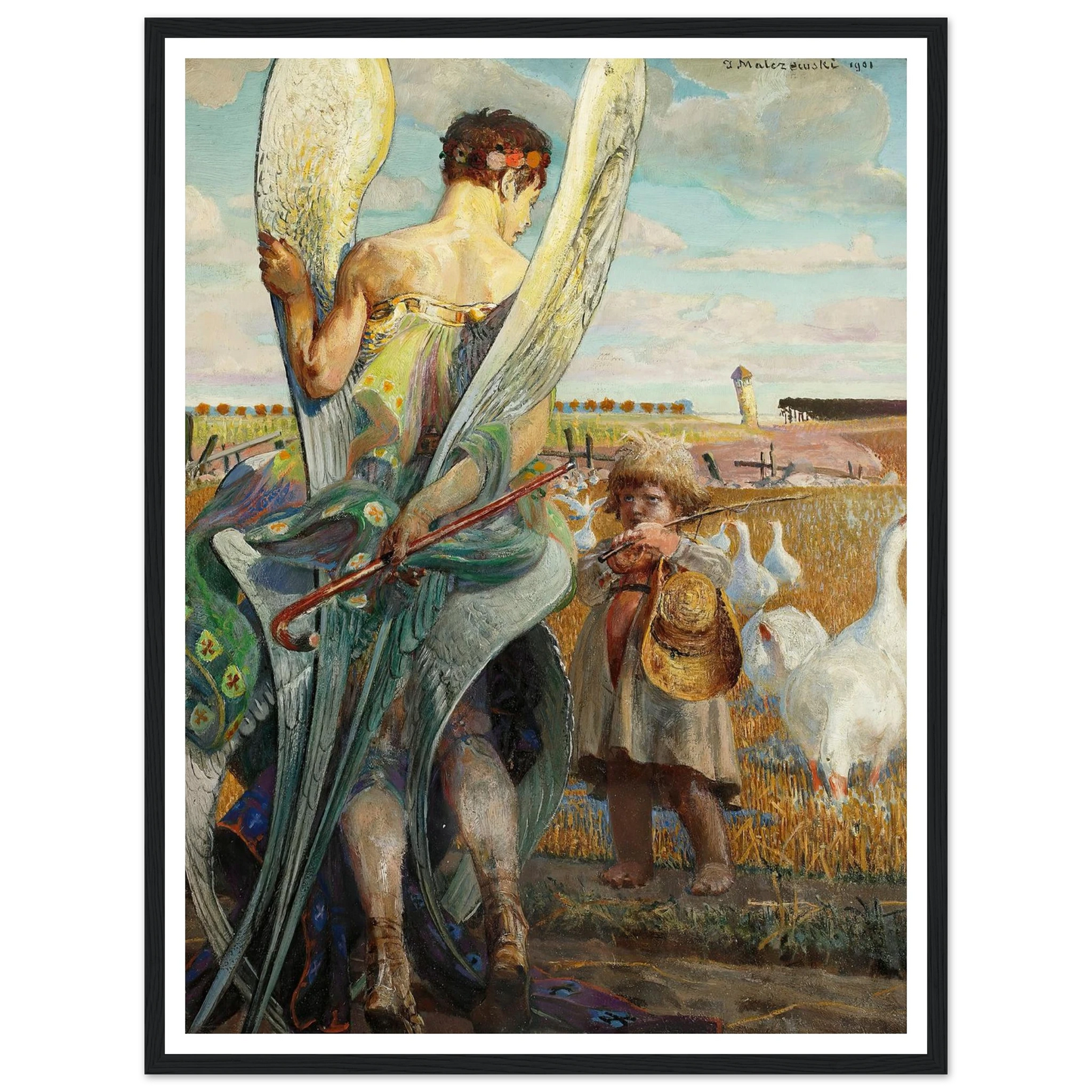 Angel, I shall follow thee (1901) Art Print | Jacek Malczewski-Quipham Collections