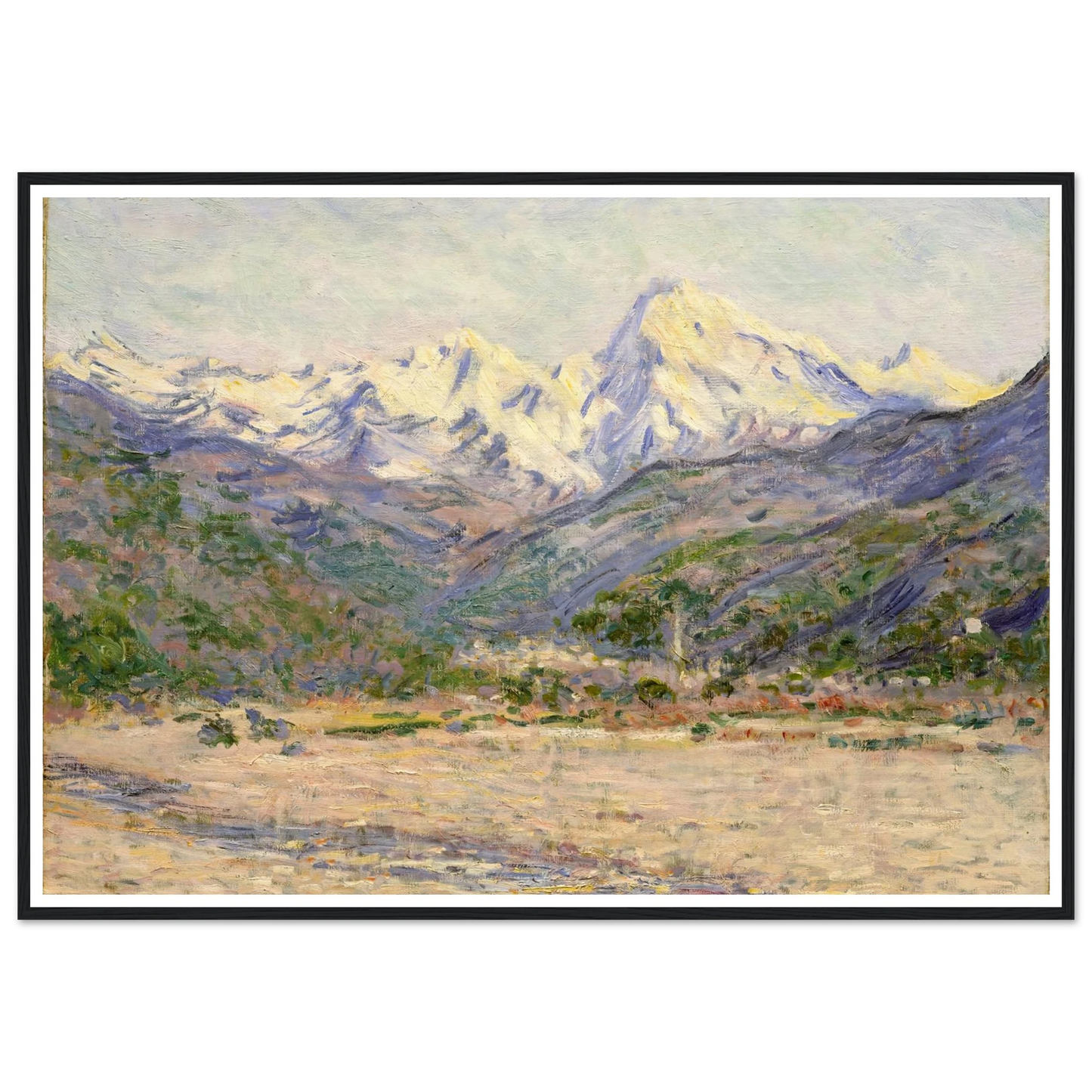 The Valley of the Nervia (1884) Art Print | Claude Monet-Quipham Collections