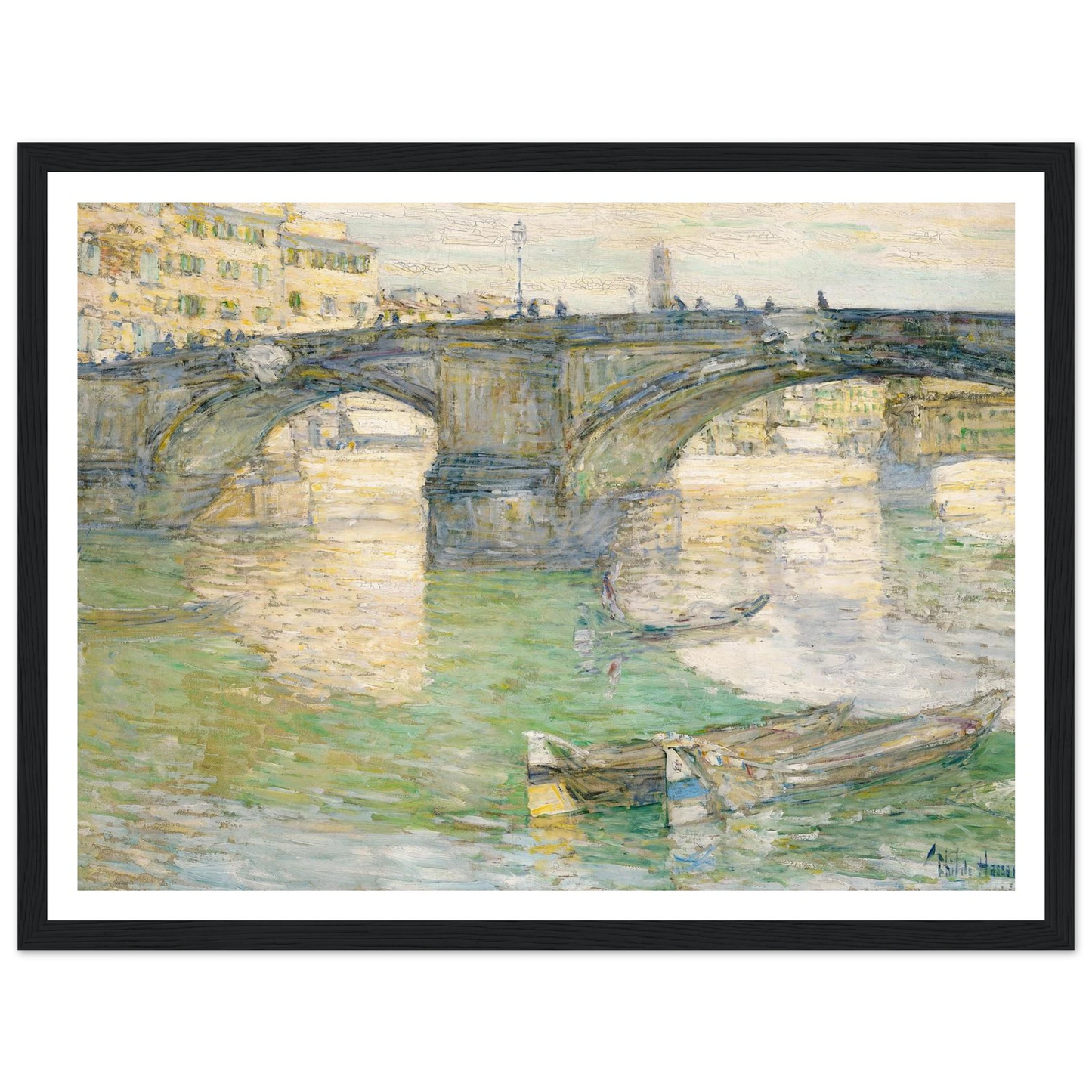 Ponte Santa Trinità (1897) Art Print | Childe Hassam-Quipham Collections