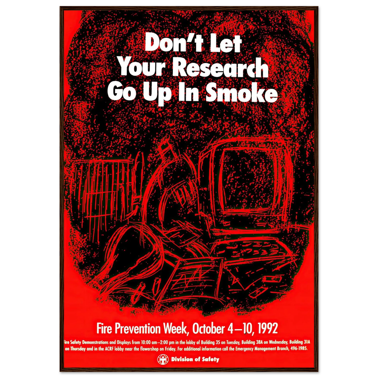 Don’t let your research go up in smoke (1992) Art Print | National Institutes of Health-Quipham Collections