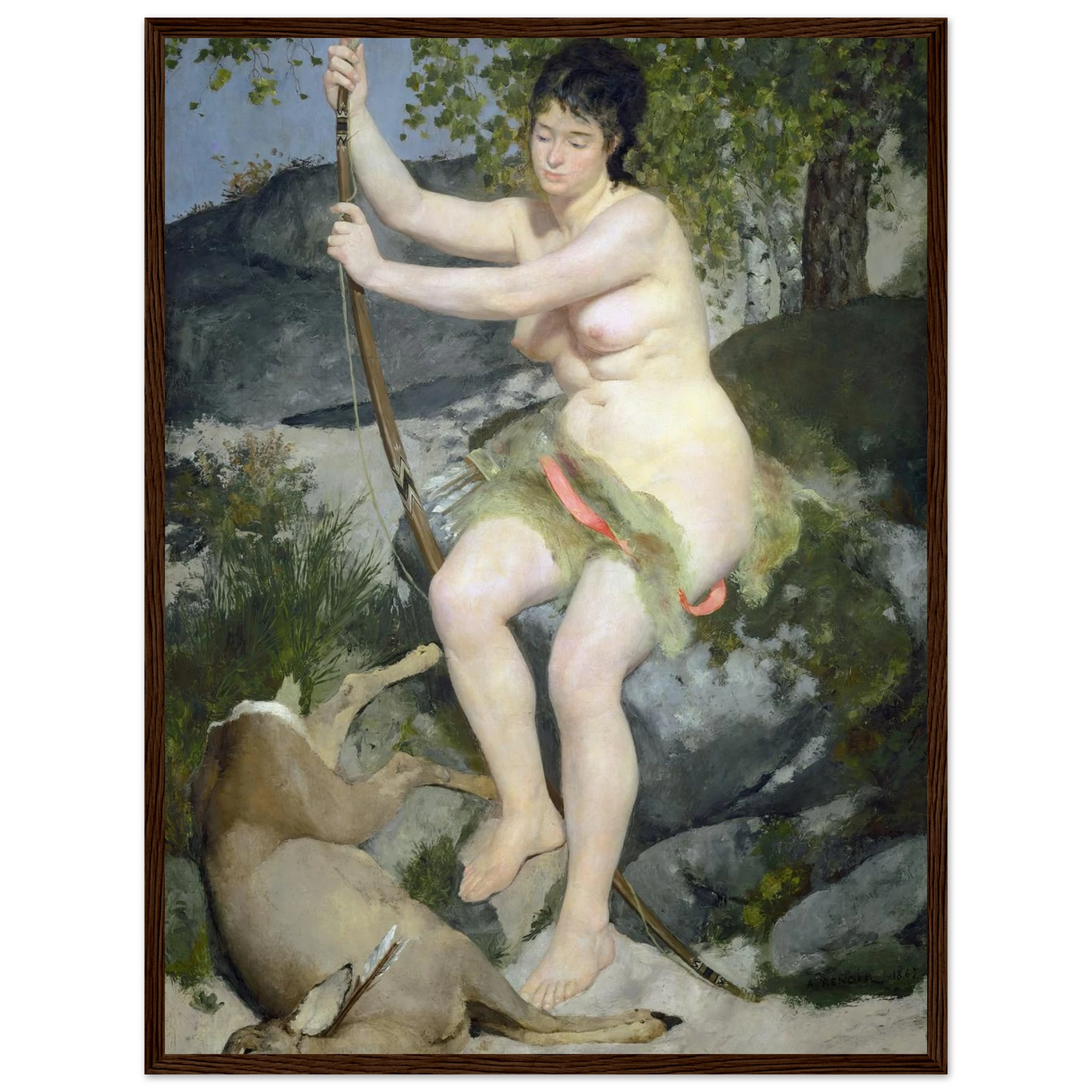 Diana (1867) Art Print | Pierre Auguste Renoir-Quipham Collections