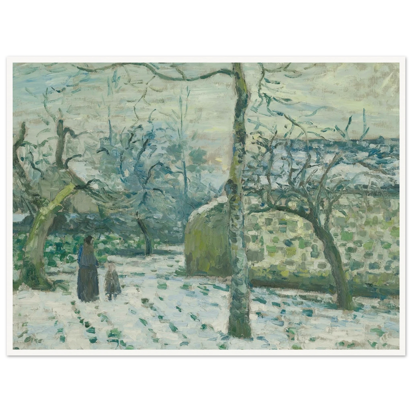 Effet De Neige À Montfoucault (circa 1874) Art Print | Camille Pissarro-Quipham Collections