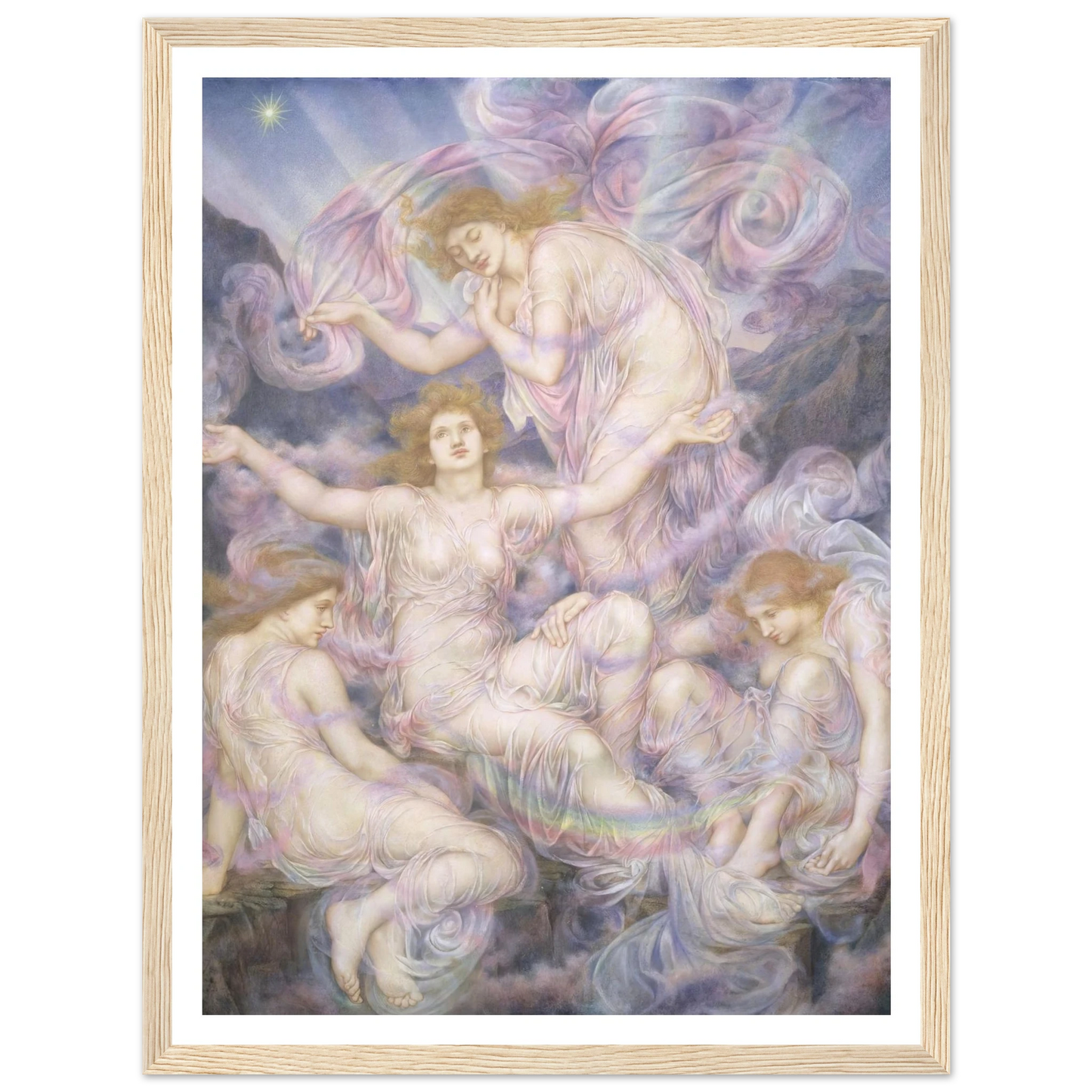 Daughters of the Mist (ca 1905-1910) Art Print | Evelyn de Morgan-Quipham Collections