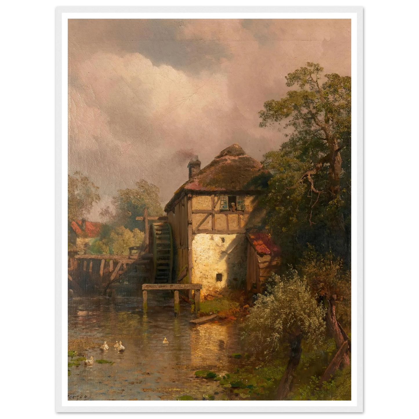 The Mill Art Print | Hermann Ottomar Herzog-Quipham Collections