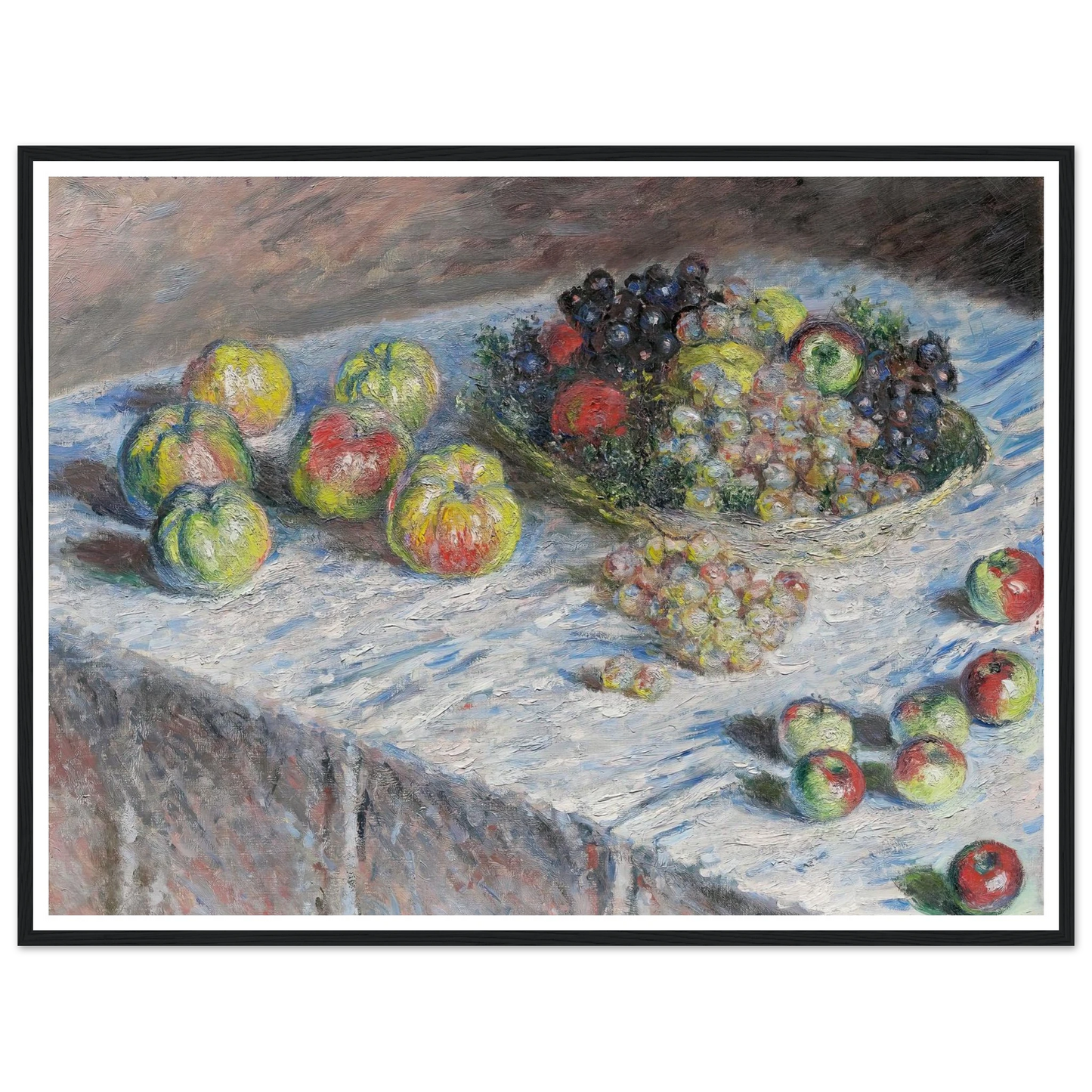 Apples and Grapes (1880) Art Print | Claude Monet-Quipham Collections
