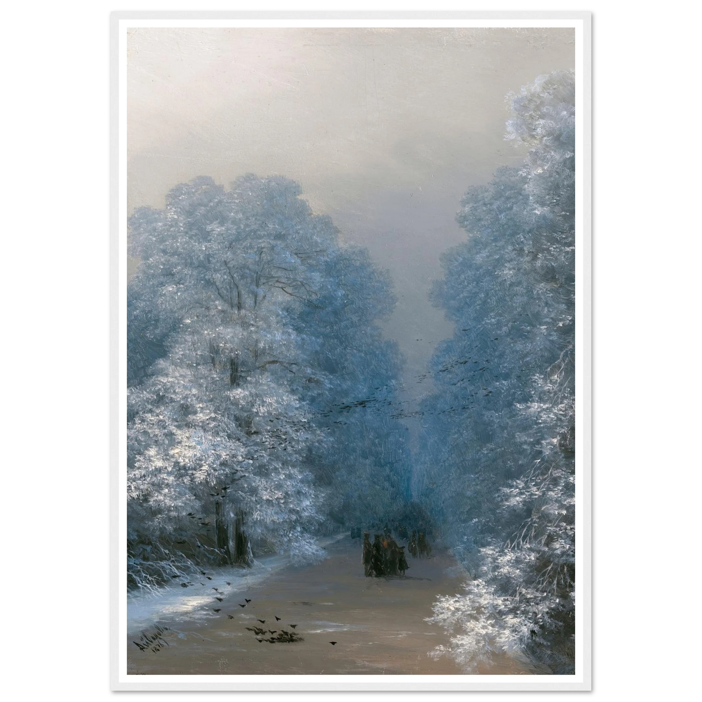 Winter Landscape (1876) Art Print | Ivan Konstantinovich Aivazovsky-Quipham Collections