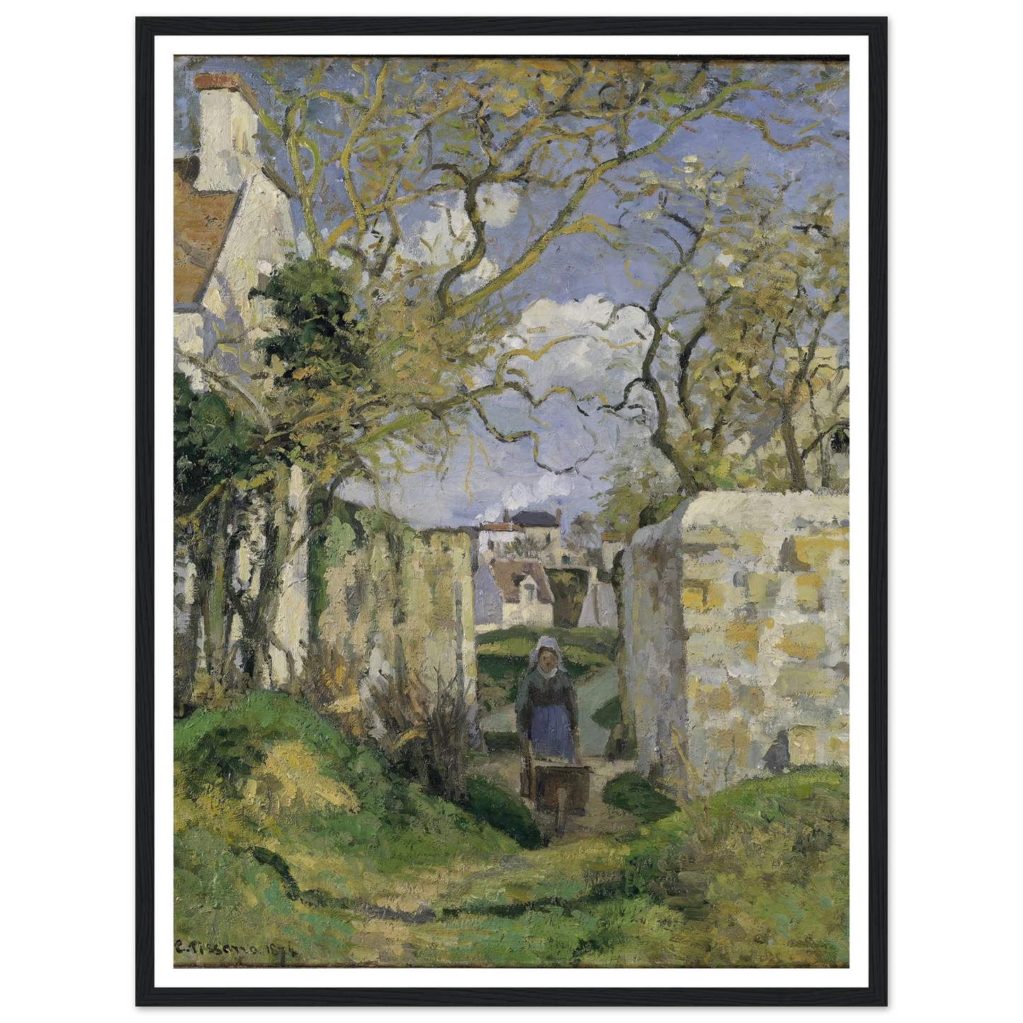 Landscape from Pontoise (1874) Art Print | Camille Pissarro-Quipham Collections