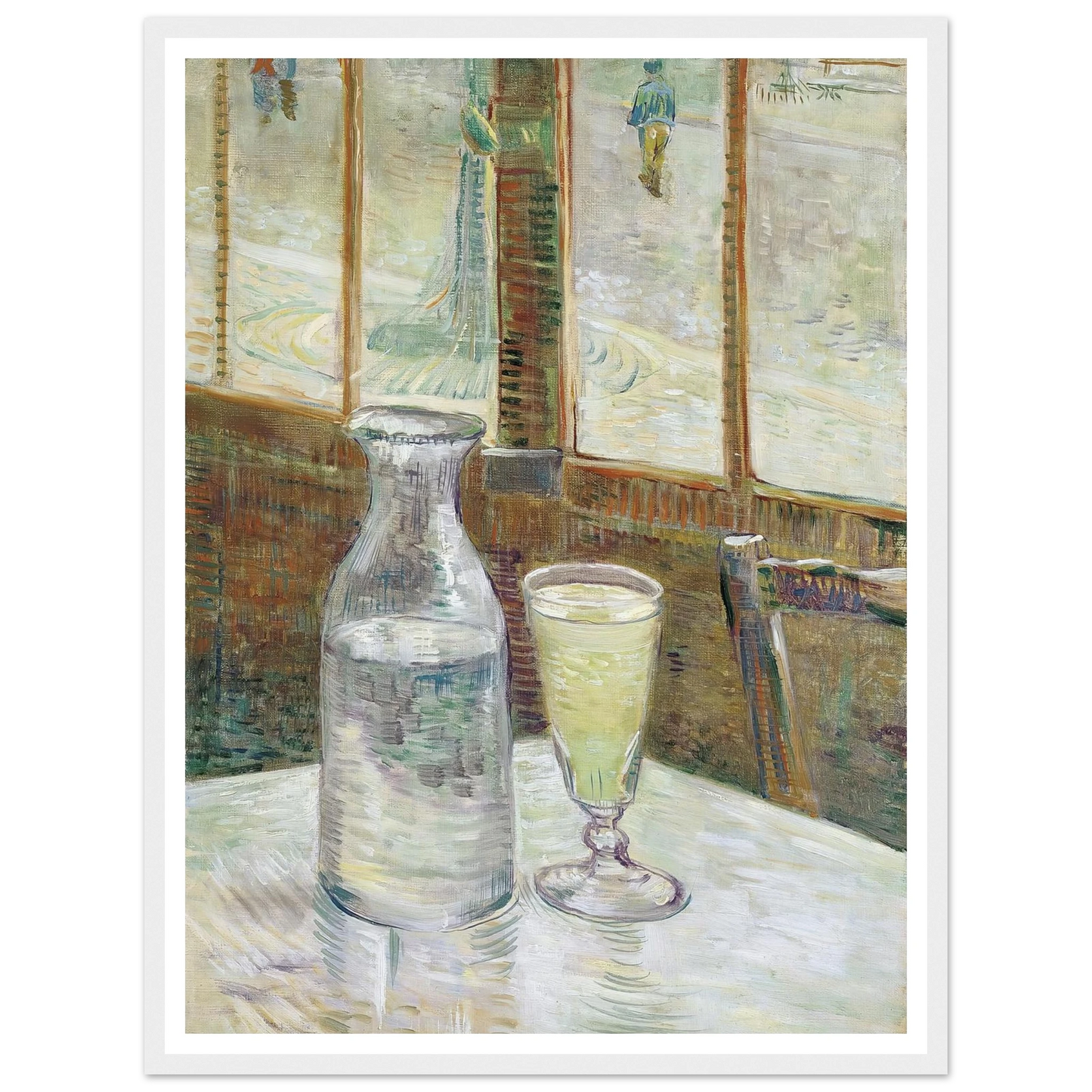 Café table with absinth (1887) Art Print | Vincent van Gogh-Quipham Collections