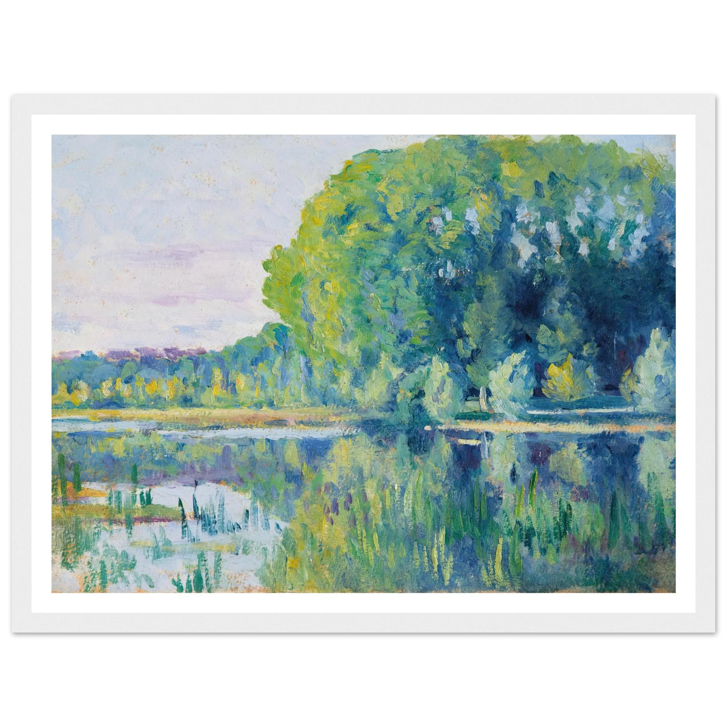 Moulineux, L’Etang (c. 1900–1905) Art Print | Maximilien Luce-Quipham Collections