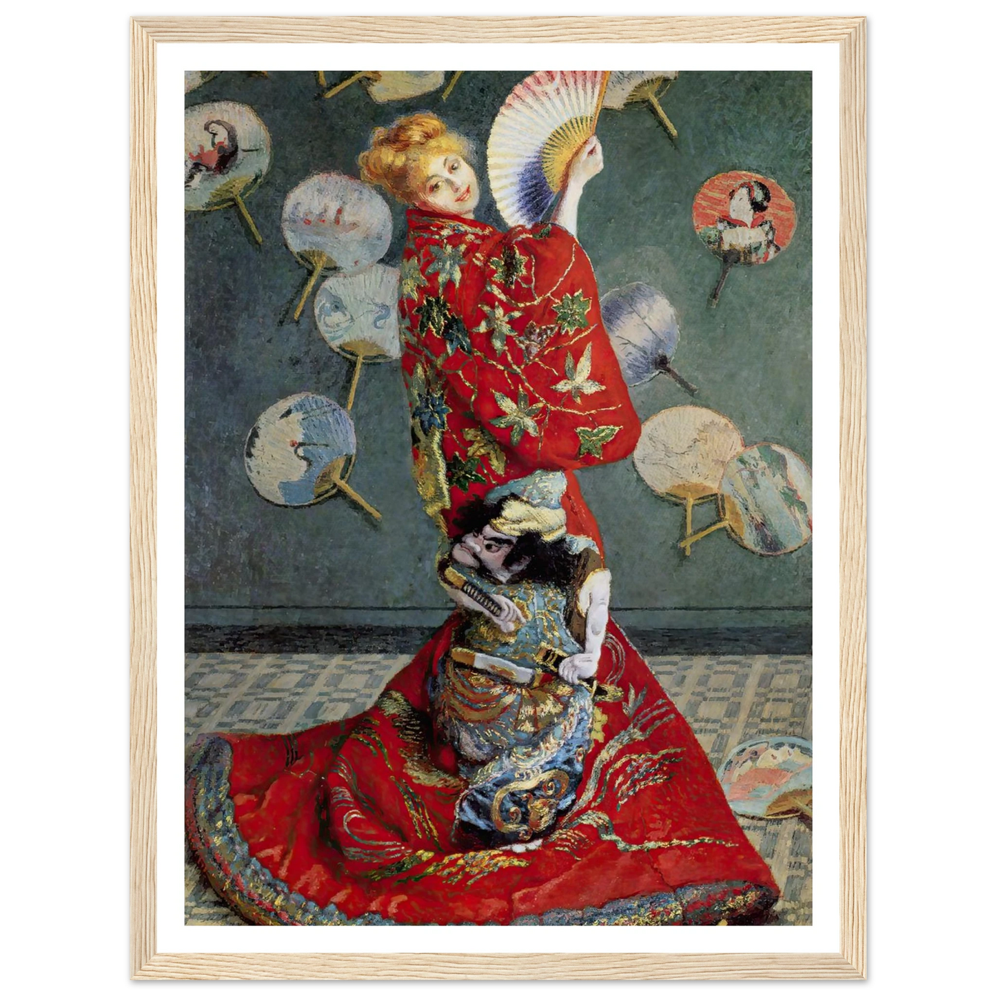 Camille Monet In Japanese Costume (1876) Art Print | Claude Monet-Quipham Collections
