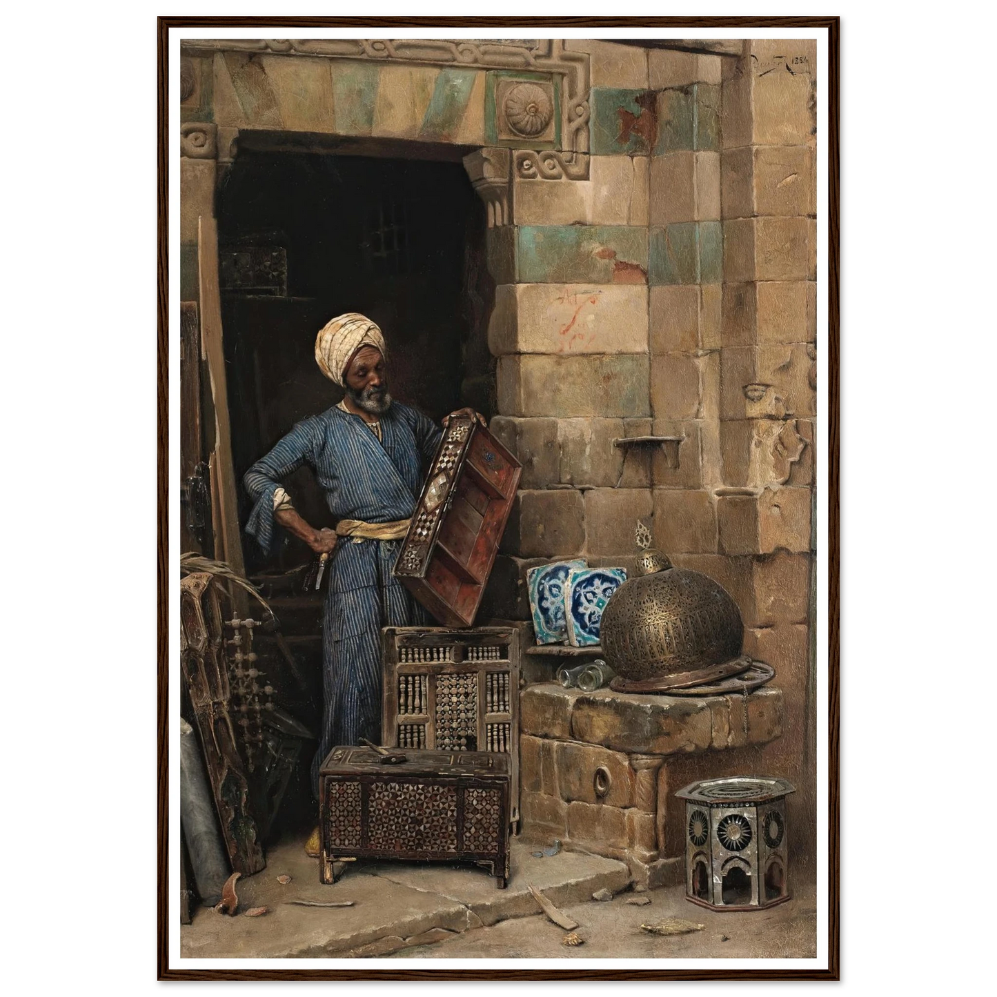 The Woodworker (1884) Art Print | Ludwig Deutsch-Quipham Collections