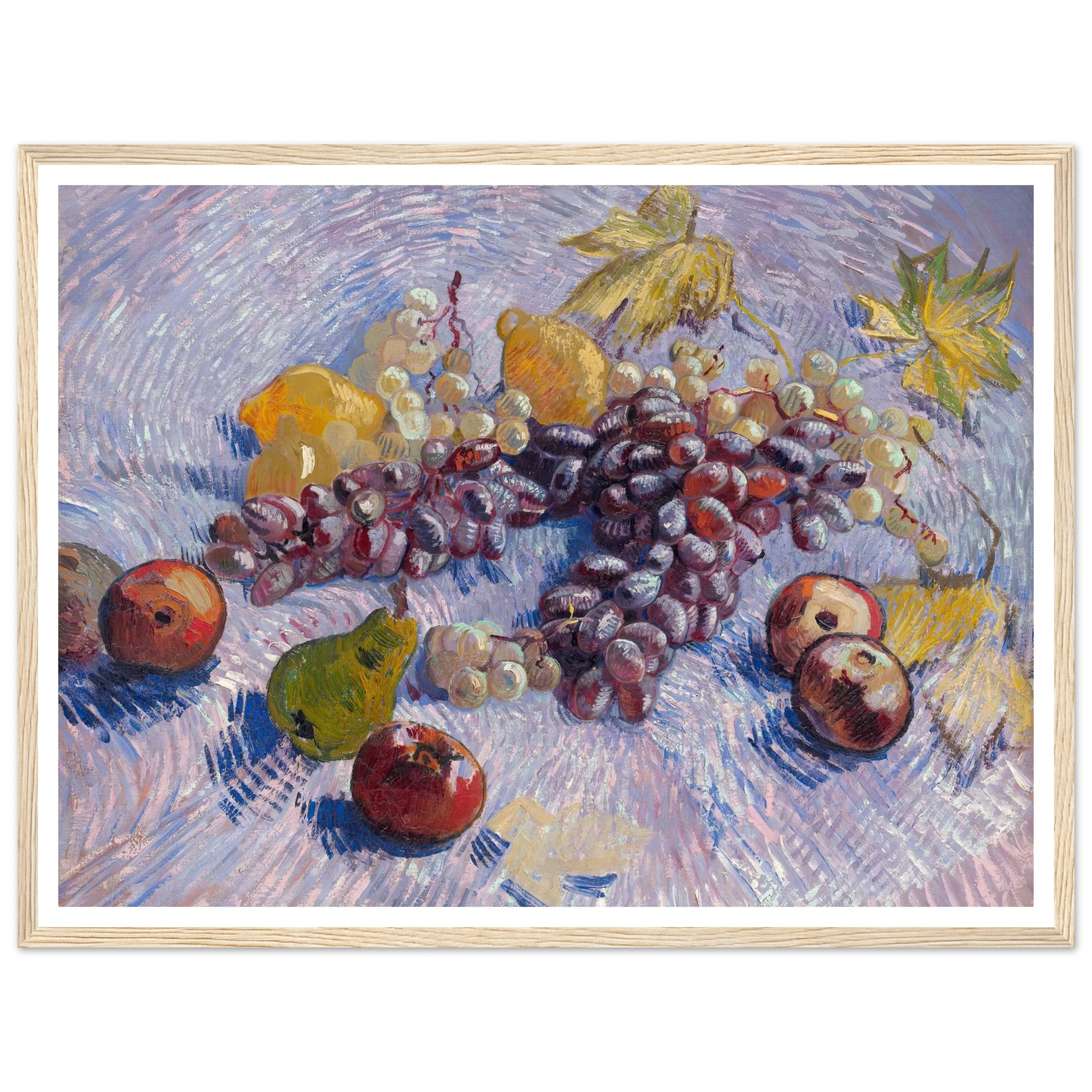 Grapes, Lemons, Pears, and Apples (1887) Art Print | Vincent van Gogh-Quipham Collections