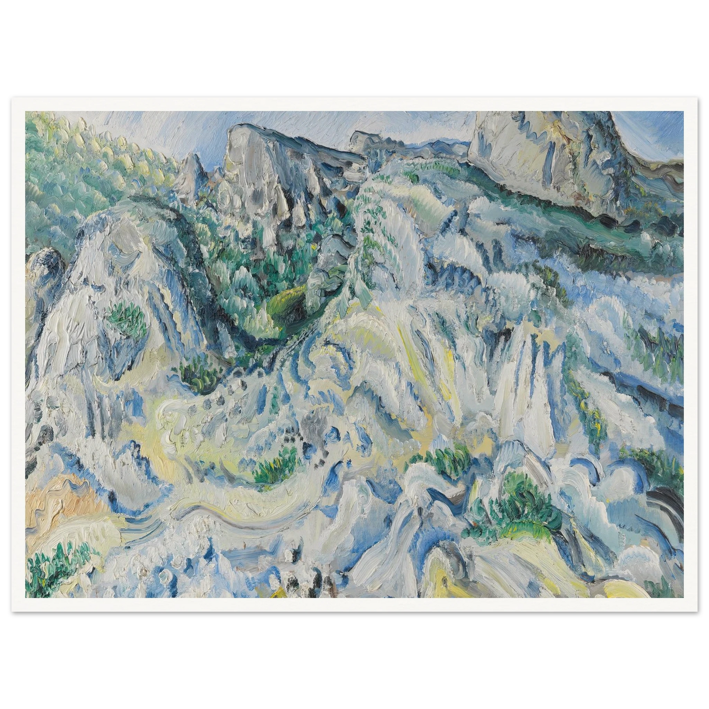 Felslandschaft bei Ulm (Landschaft bei Blaubeuren) (1929) Art Print | Paul Kleinschmidt-Quipham Collections