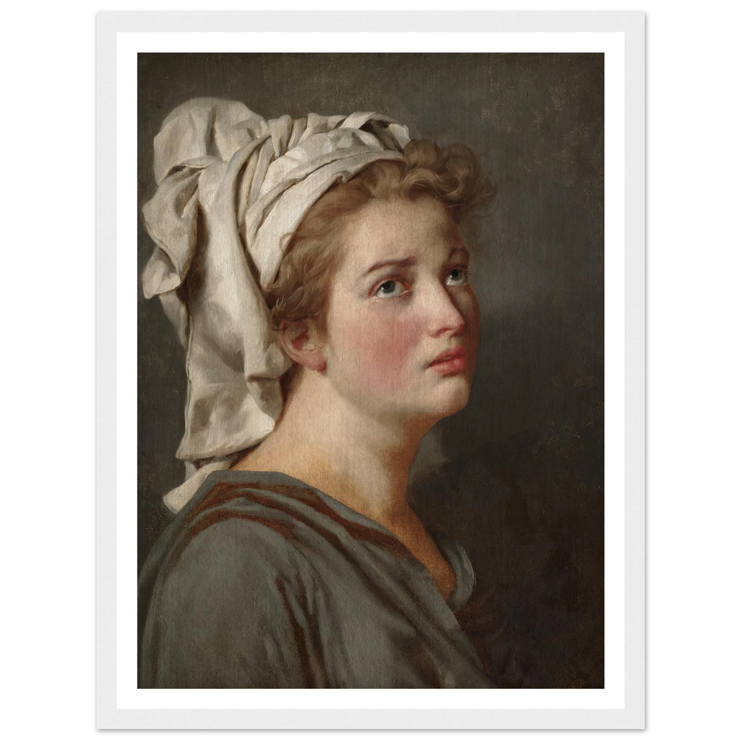 Young Woman with a Turban (c. 1780) Art Print | Jacques Louis David-Quipham Collections