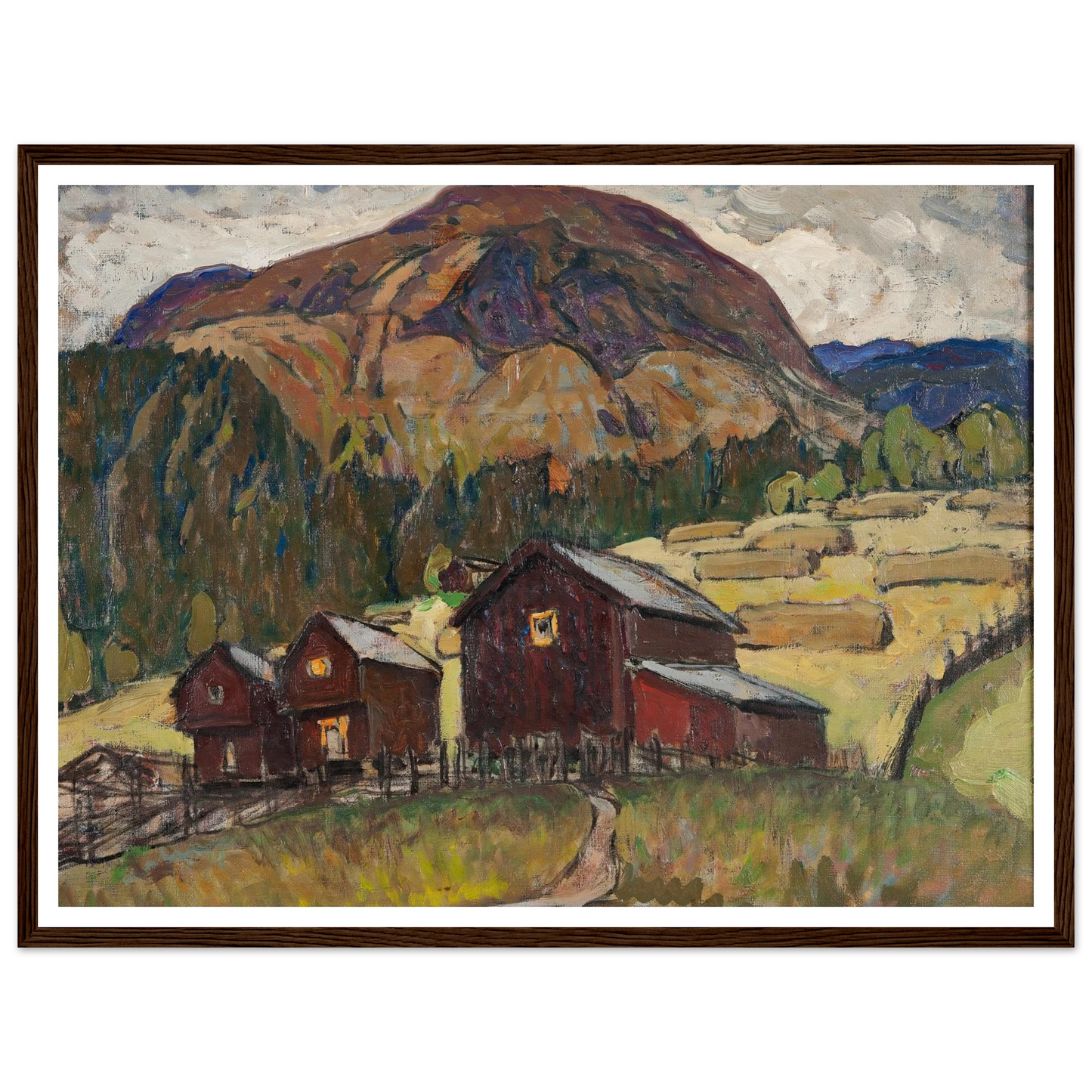 Summer Landscape with Shielings. Study from North Norway Art Print | Anna Boberg-Quipham Collections
