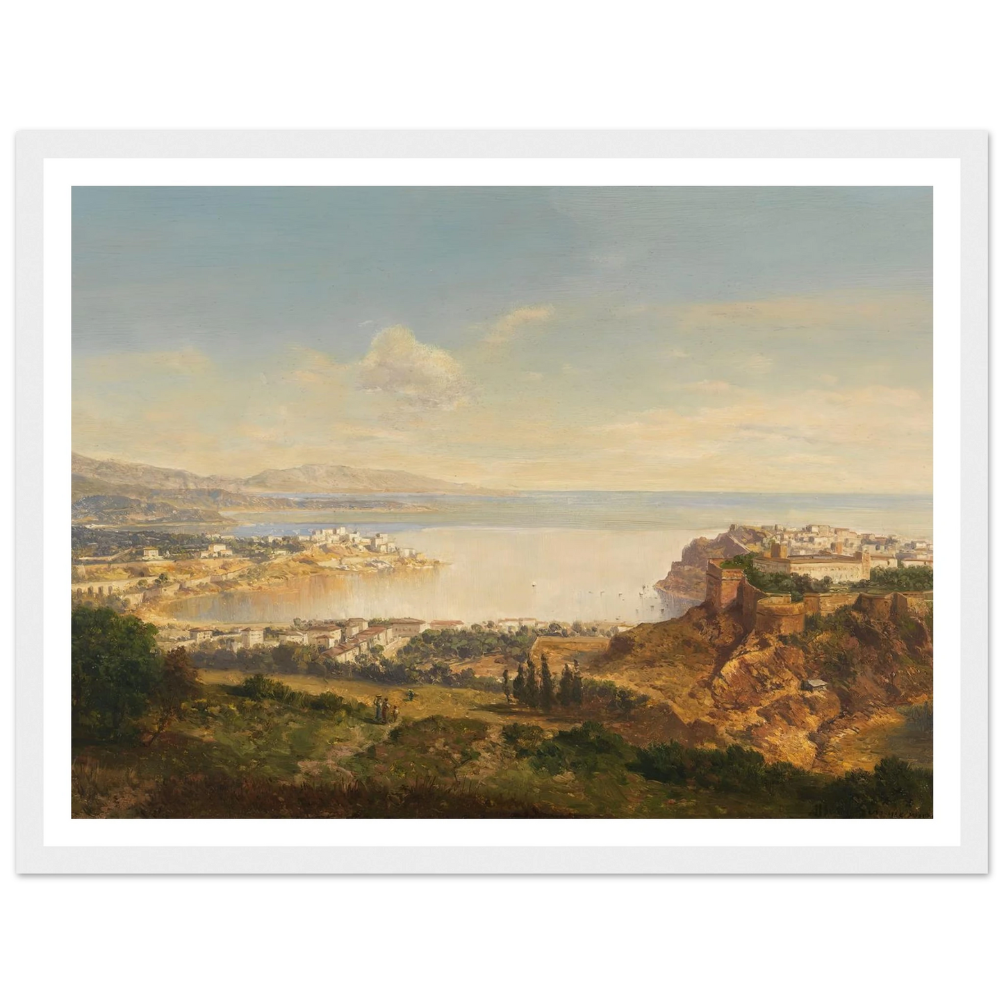 Monaco (Riviera di Ponente) (1865) Art Print | Albert Zimmermann-Quipham Collections