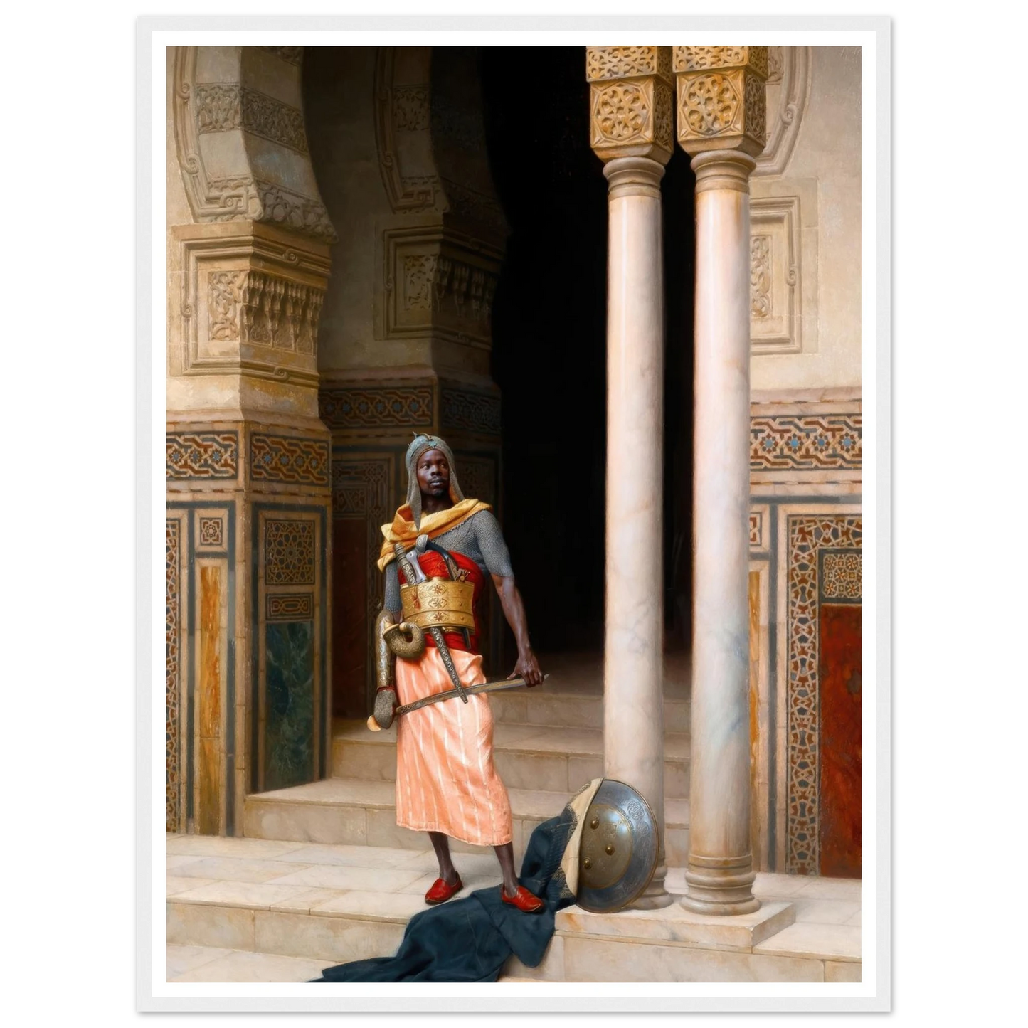 A Nubian Guard (1895) Art Print | Ludwig Deutsch-Quipham Collections
