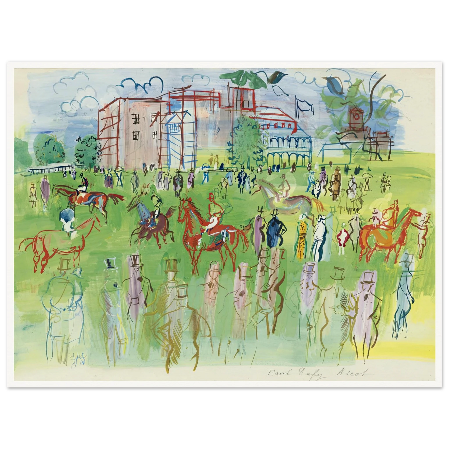 Avant le départ, Ascot Art Print | Raoul Dufy-Quipham Collections