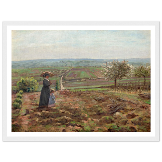 La route de Rouen, les hauteurs de l’Hautil, Pontoise (1872) Art Print | Camille Pissarro-Quipham Collections