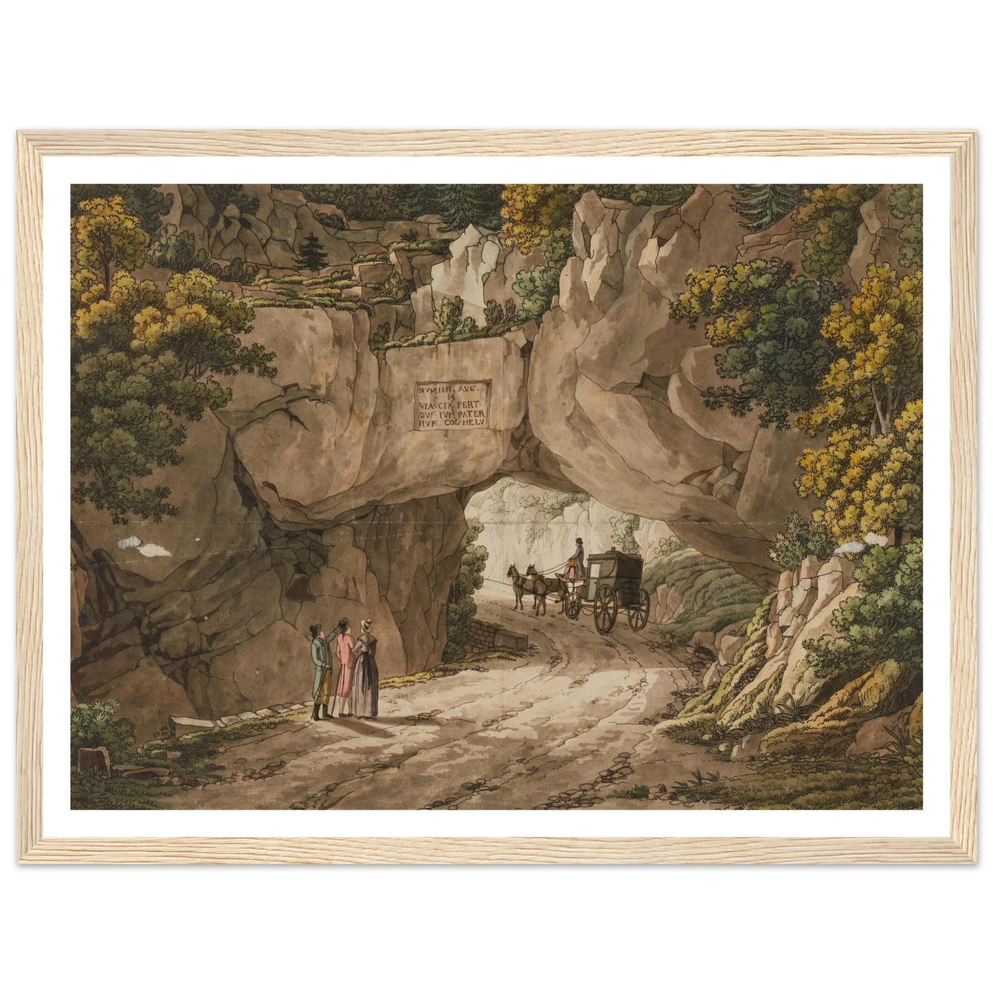 Vue de Pierre-Pertuis Art Print | Peter Birmann-Quipham Collections