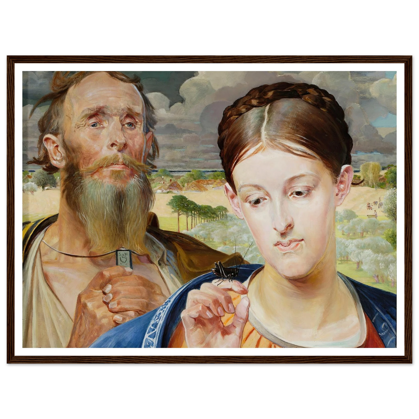Music – left wing of the triptych (1906) Art Print | Jacek Malczewski-Quipham Collections