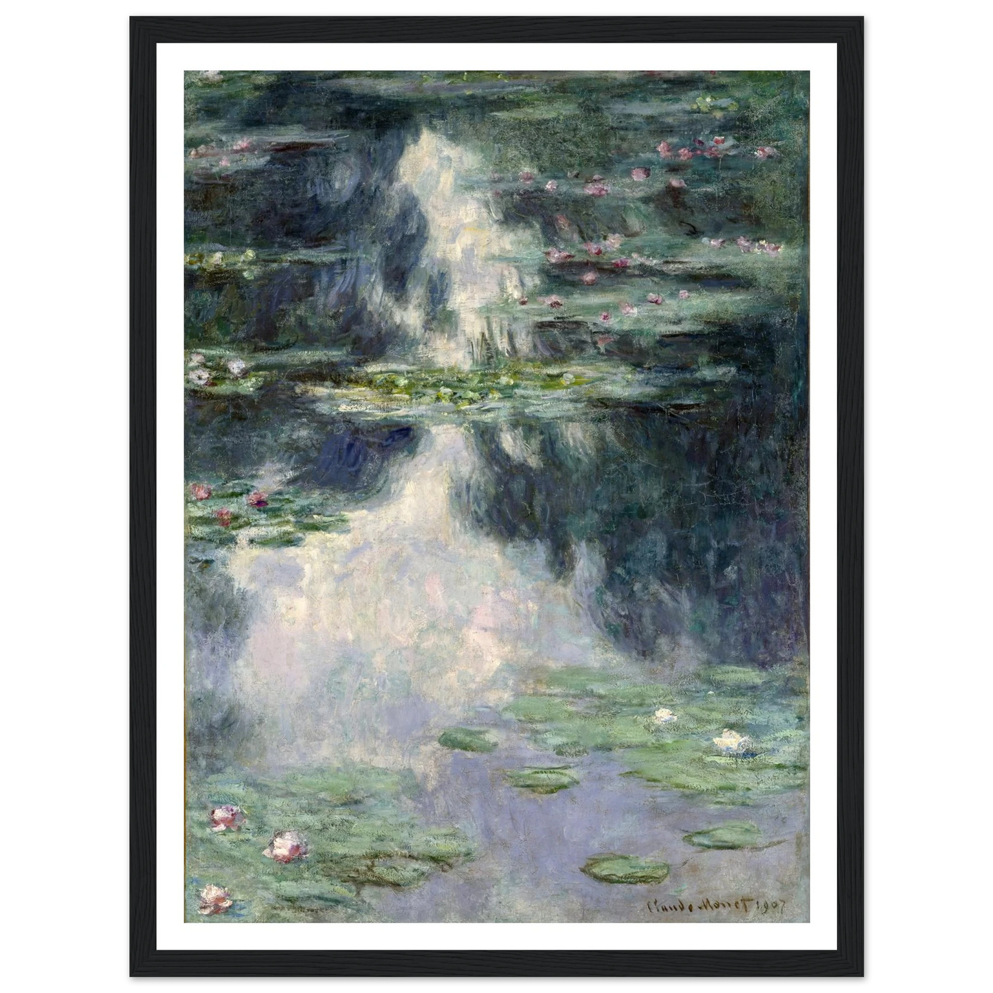 Pond with Water Lilies (1907) Art Print | Claude Monet-Quipham Collections