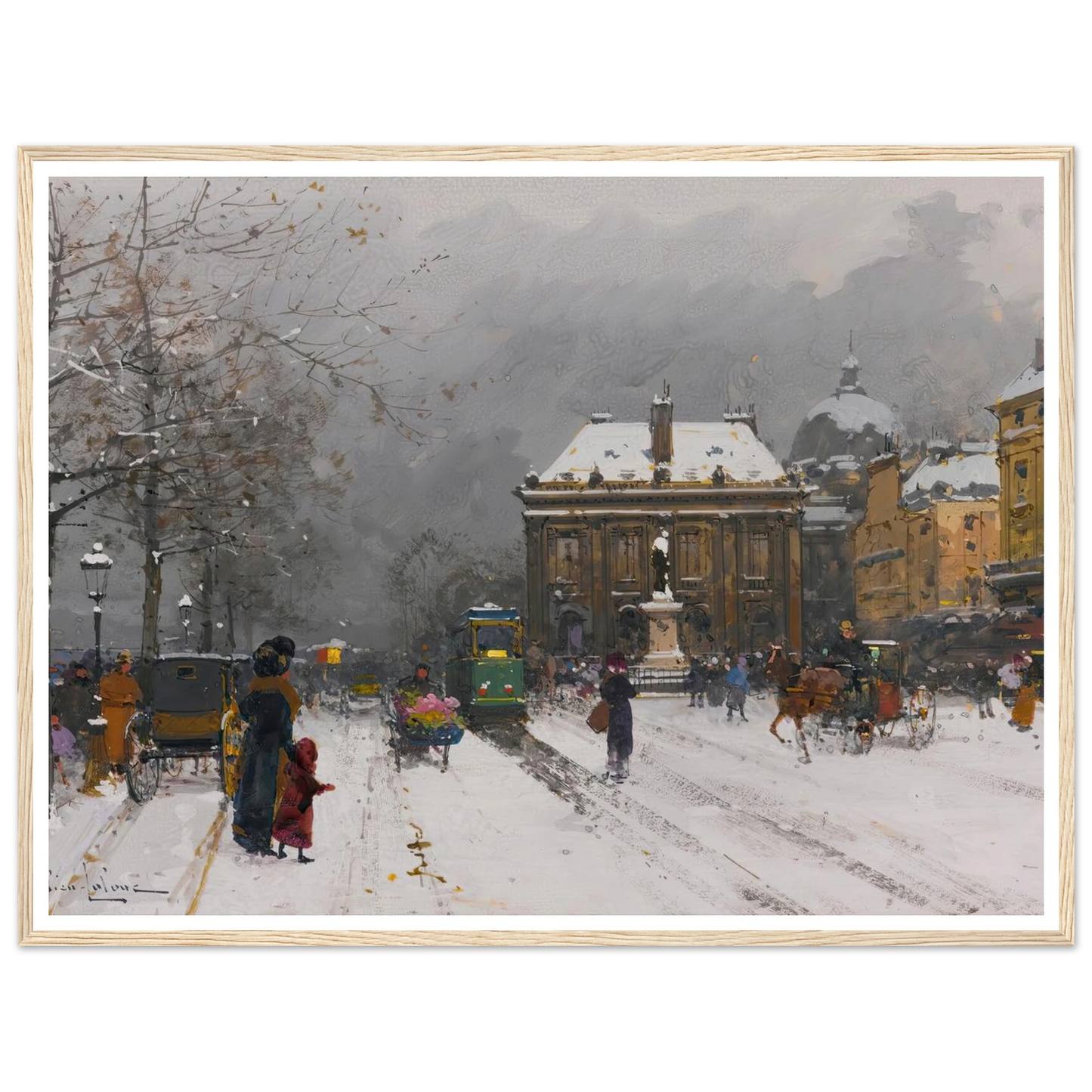 L’institut (Temps Mauvais) Art Print | Eugene Galien Laloue-Quipham Collections