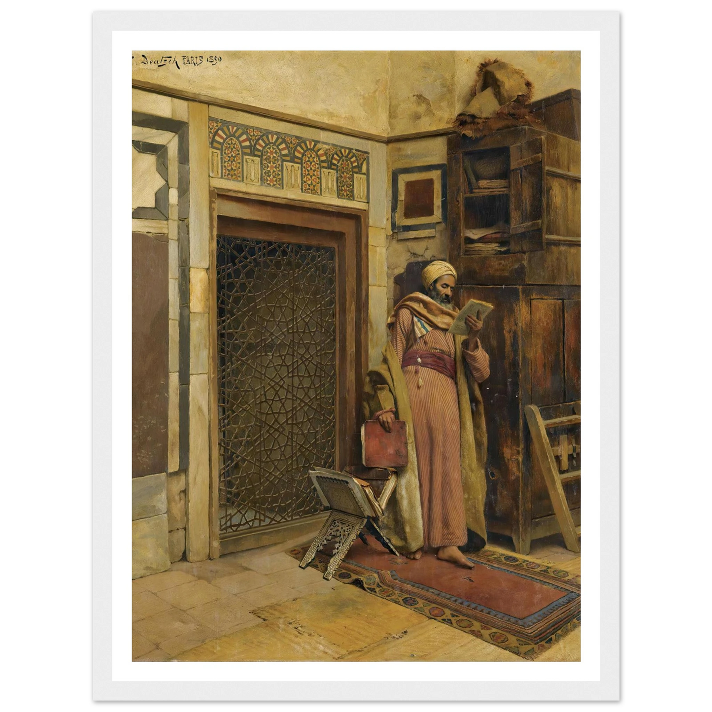 The scholar (1890) Art Print | Ludwig Deutsch-Quipham Collections