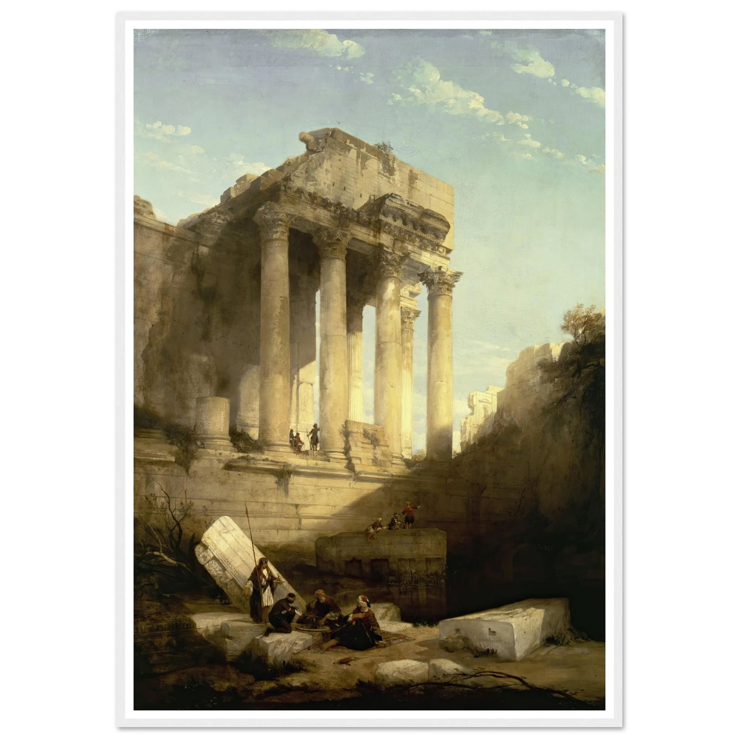 Baalbec,Ruins of the Temple of Bacchus Art Print | David Roberts-Quipham Collections