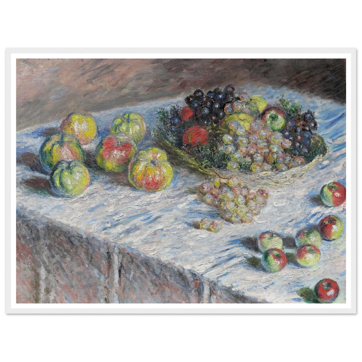 Apples and Grapes (1880) Art Print | Claude Monet-Quipham Collections