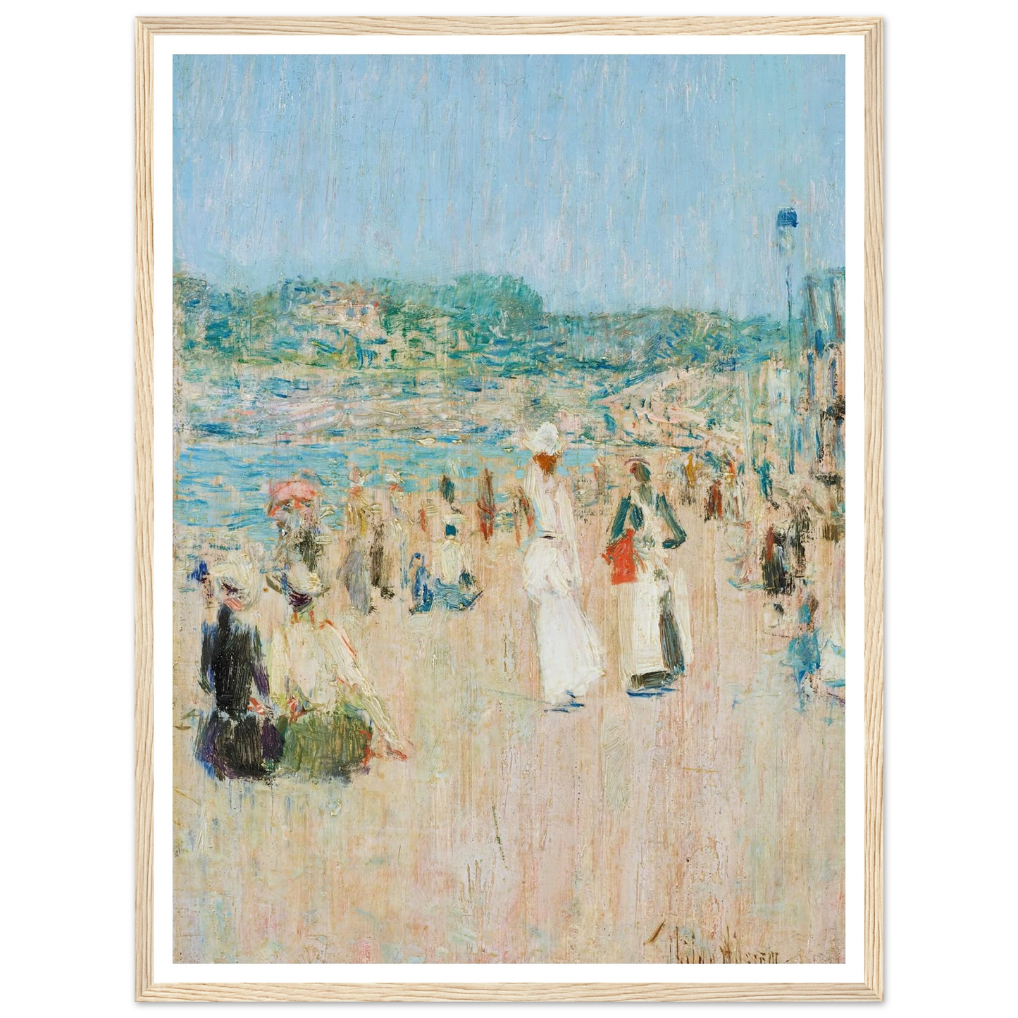 Beach at Newport (1901) Art Print | Childe Hassam-Quipham Collections