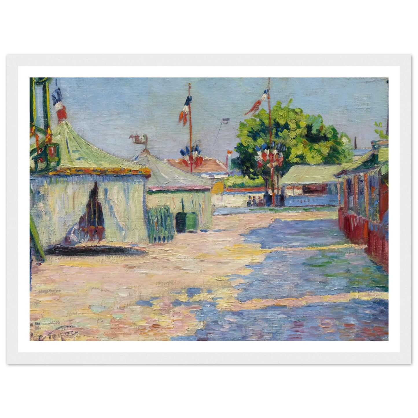 La Fête D’asnières (1884) Art Print | Paul Signac-Quipham Collections
