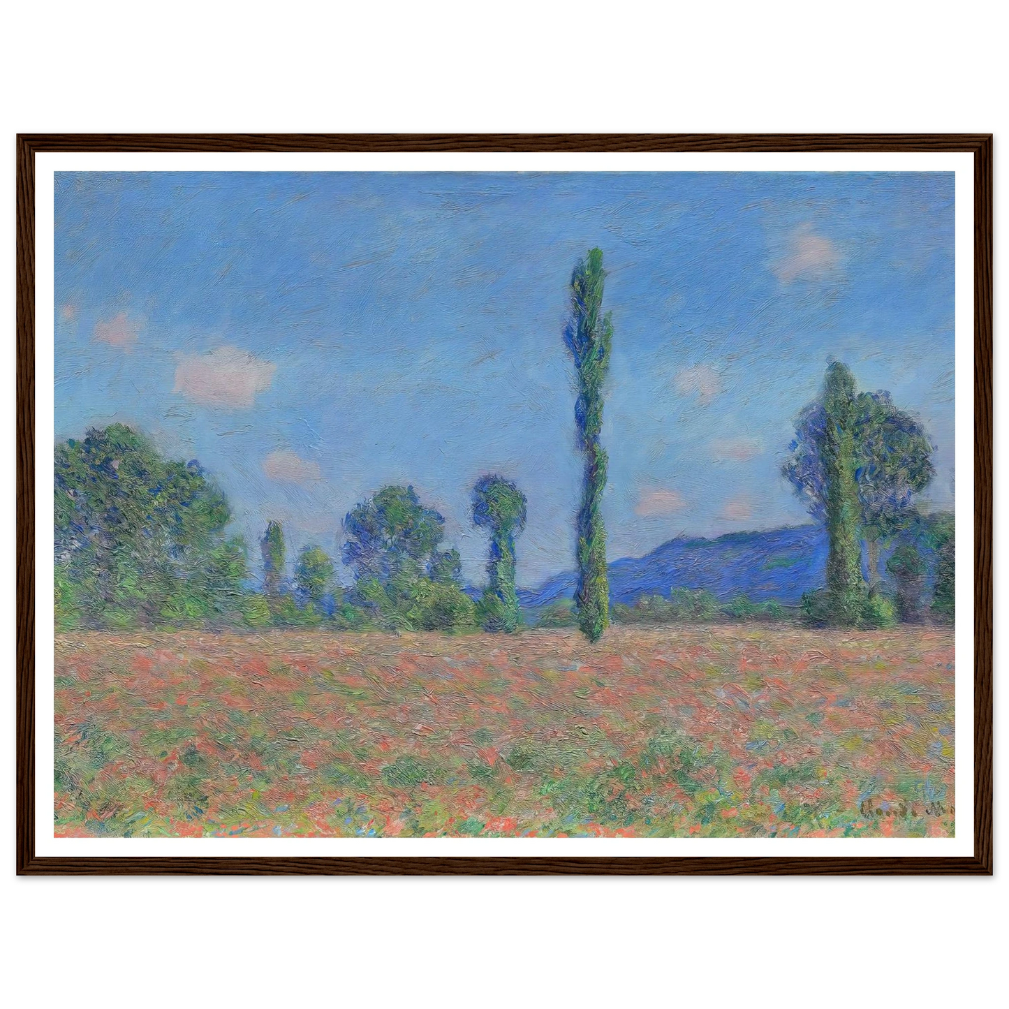 Poppy Field (Giverny) (1890) Art Print | Claude Monet-Quipham Collections