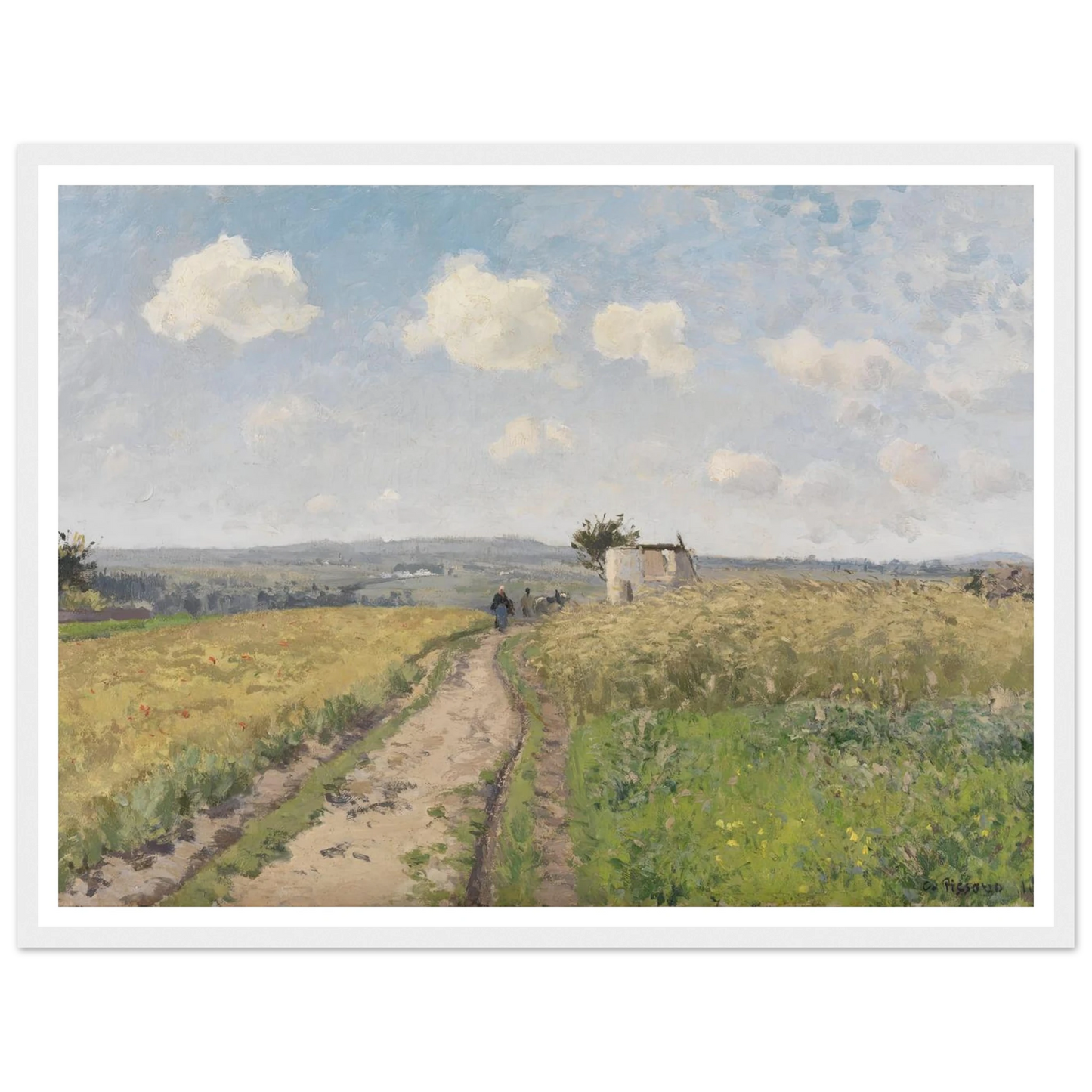 June morning near Pontoise (1873) Art Print | Camille Pissarro-Quipham Collections