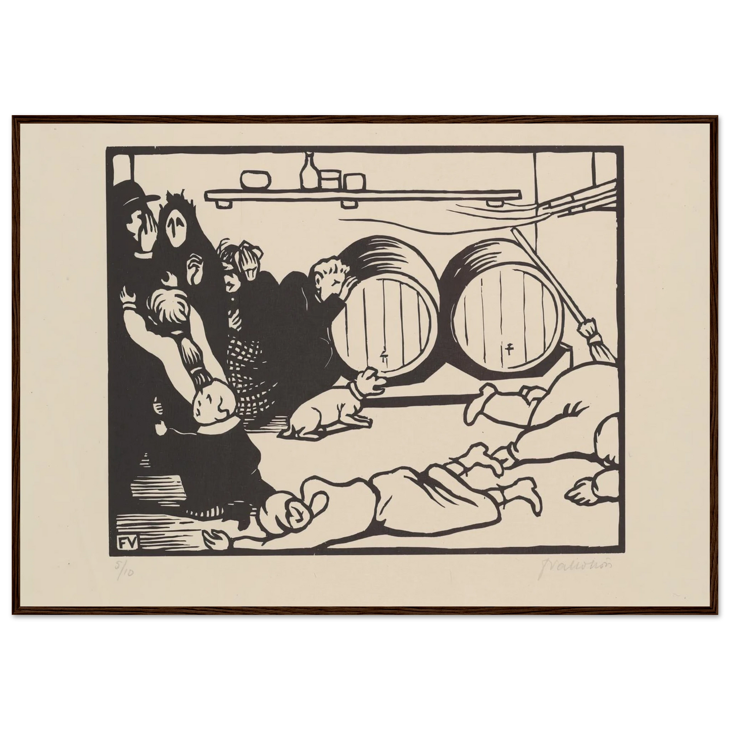 The Civilians (Les Civils) (1916) Art Print | Felix Vallotton-Quipham Collections