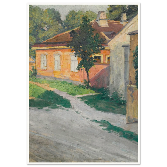 Haus In Hütteldorf (House In Hütteldorf) (1907) Art Print | Egon Schiele-Quipham Collections