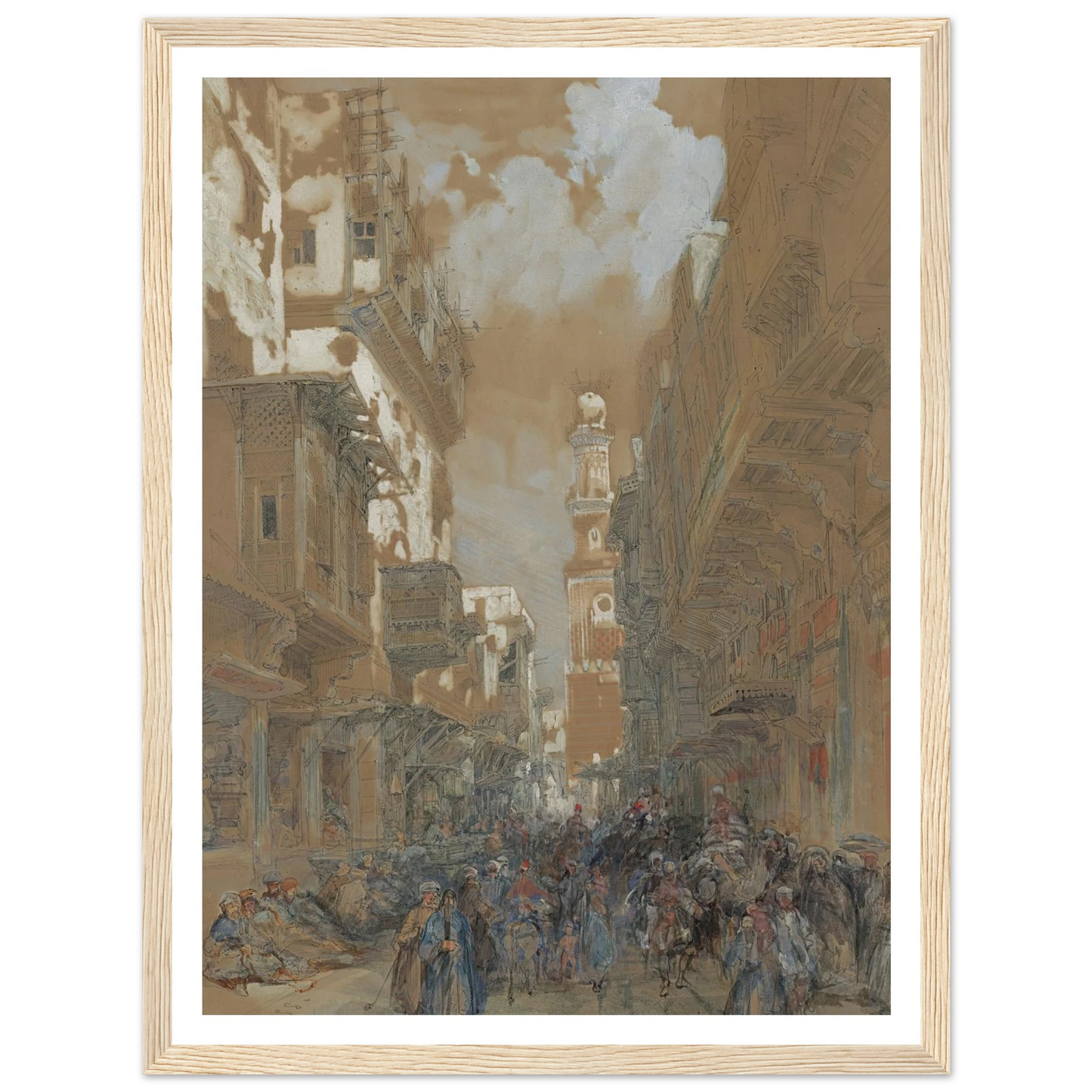 Mosque, El Mooristan, Cairo, Egypt (1838) Art Print | David Roberts-Quipham Collections