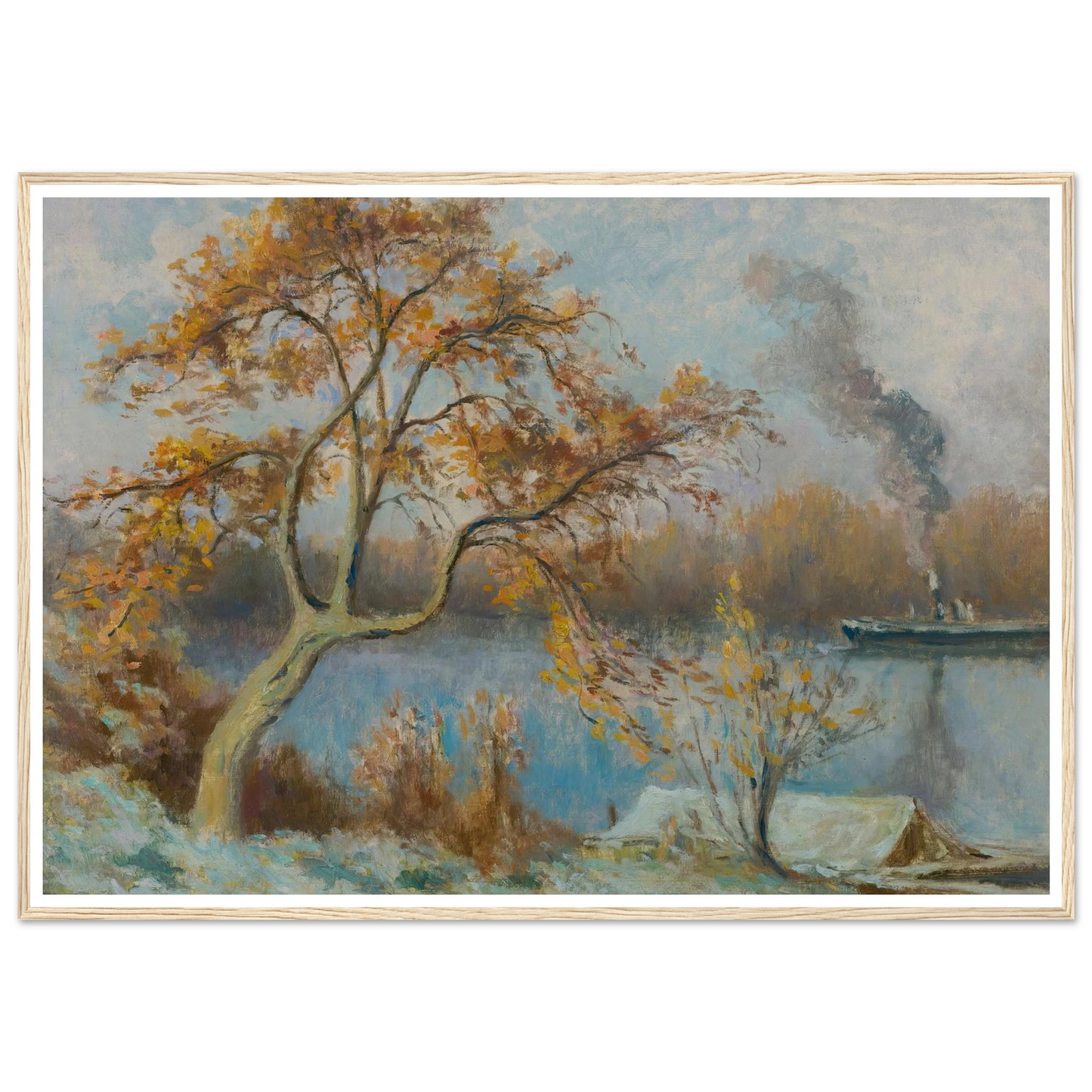 Les Bords De Seine Au Printemps (circa 1920) Art Print | Maximilien Luce-Quipham Collections