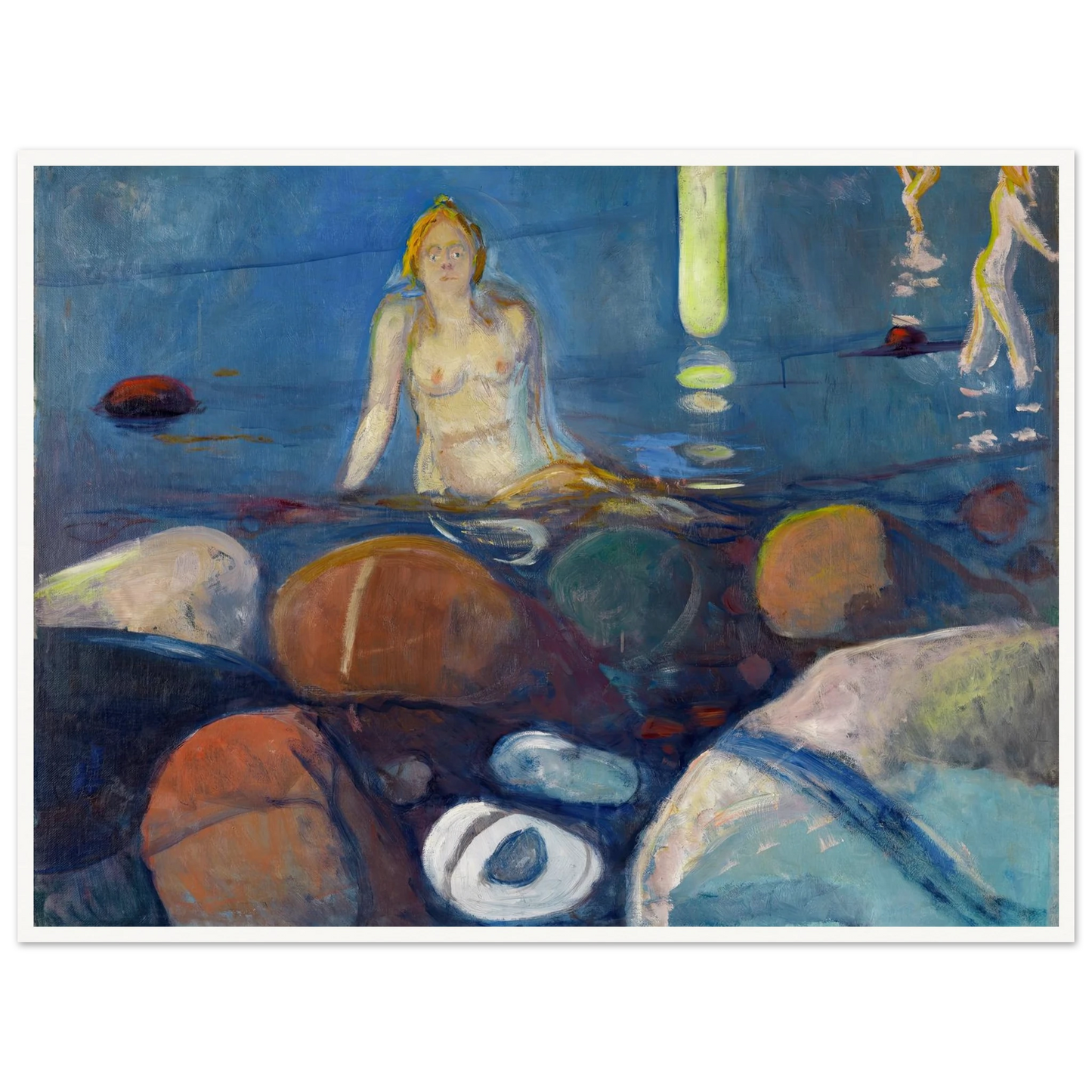 Summer Night. Mermaid (1893) Art Print | Edvard Munch-Quipham Collections