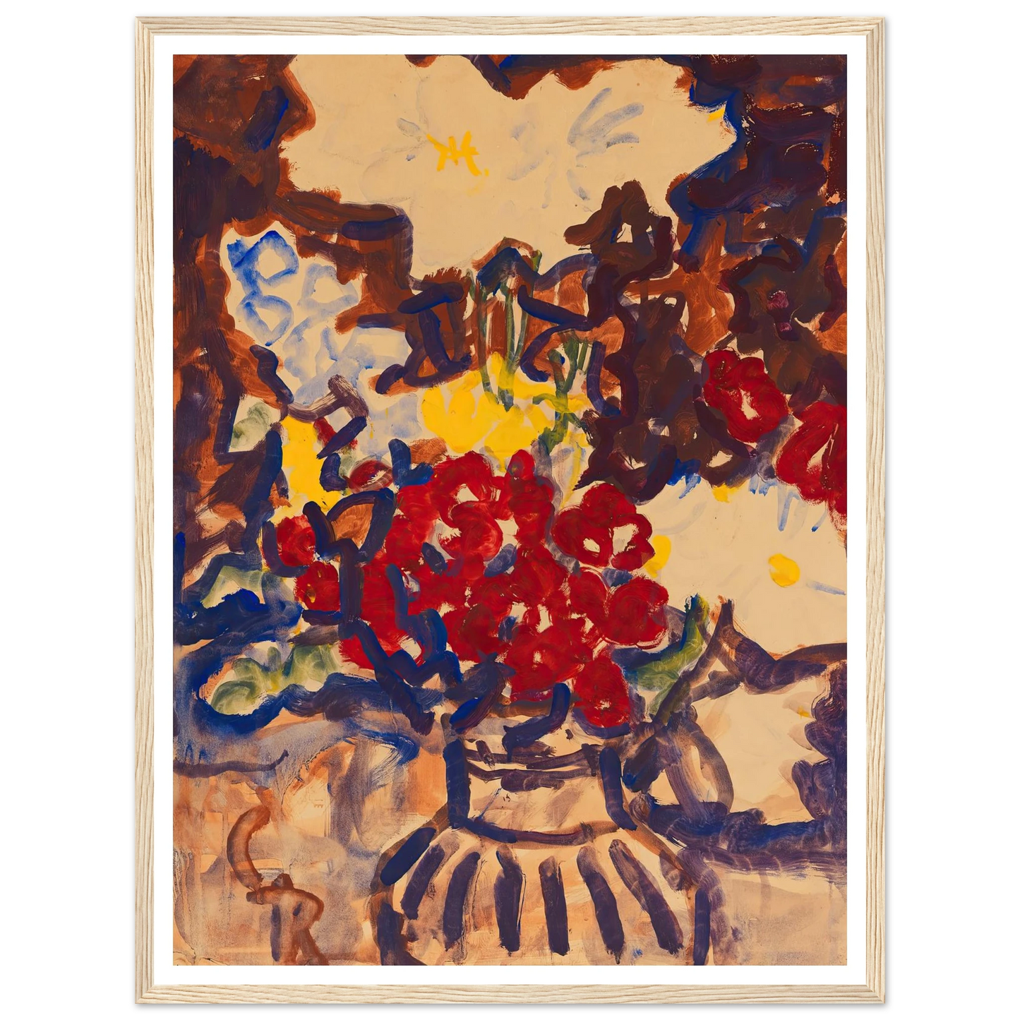Bunter Sommerblumenstrauß (1915) Art Print | Christian Rohlfs-Quipham Collections