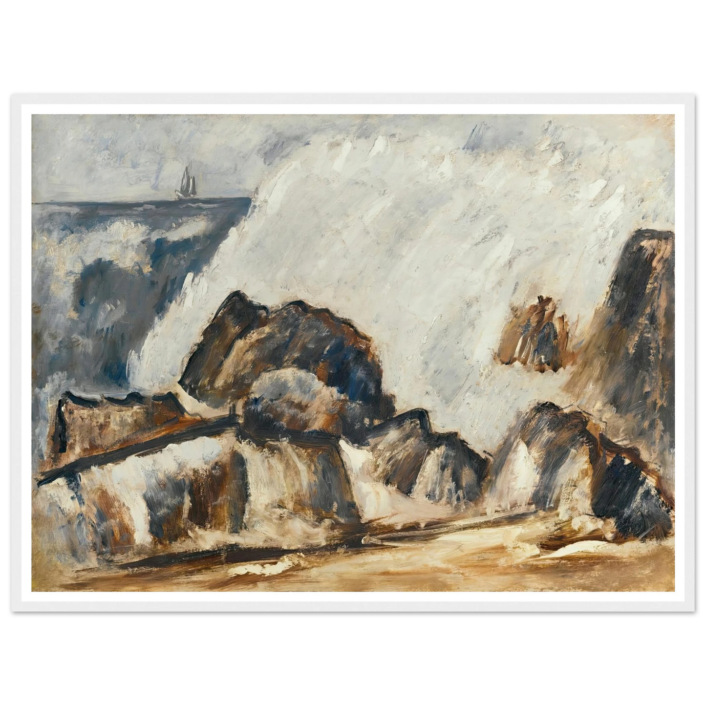 Storm Wave (1939-40) Art Print | Marsden Hartley-Quipham Collections