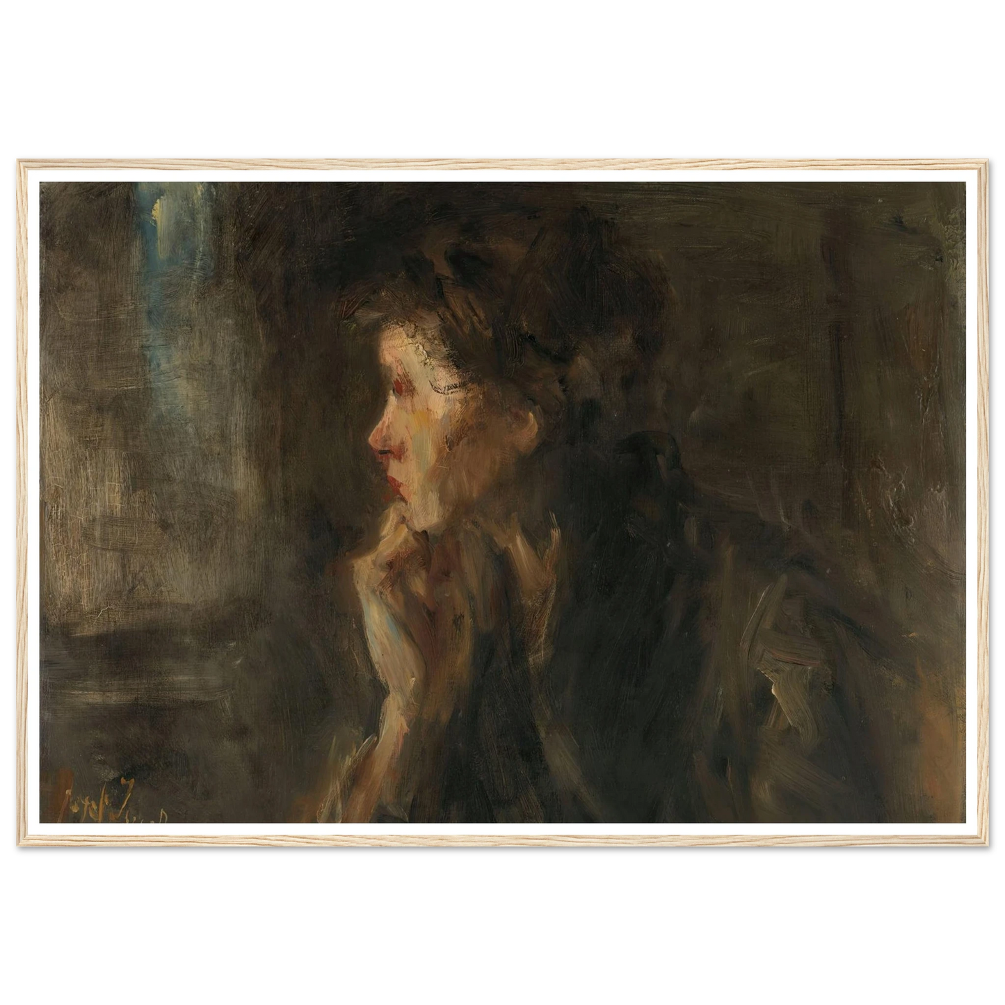 ‘Meditation’ (1896) Art Print | Jozef Israels-Quipham Collections