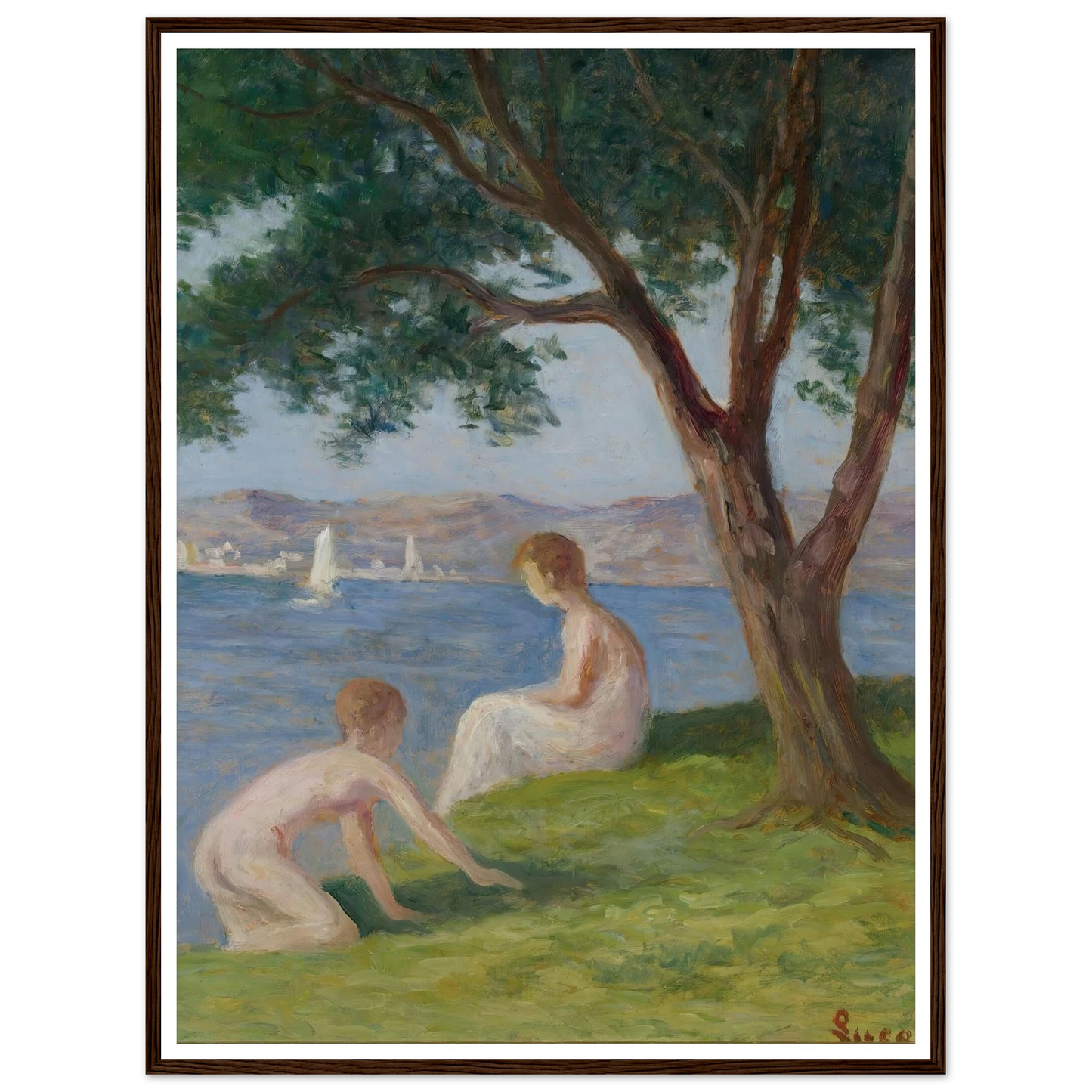 Baigneurs À St. Tropez Art Print | Maximilien Luce-Quipham Collections