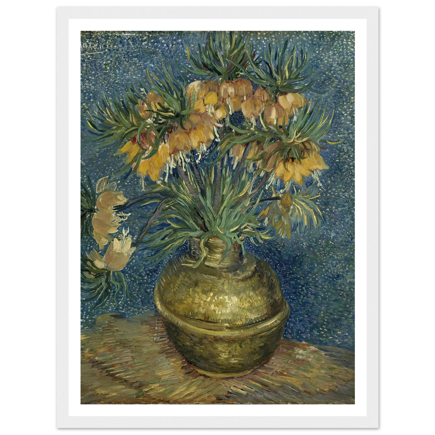 Imperial Fritillaries in a Copper Vase (1887) Art Print | Vincent van Gogh-Quipham Collections