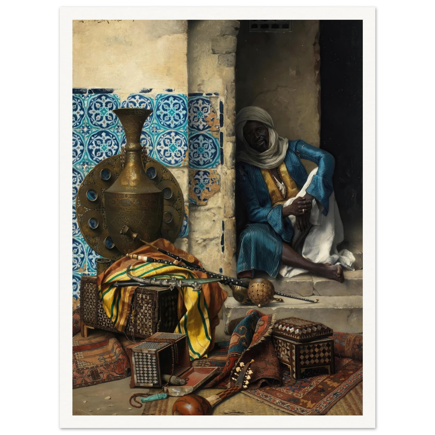 A Dealer in Artefacts (1887) Art Print | Ludwig Deutsch-Quipham Collections